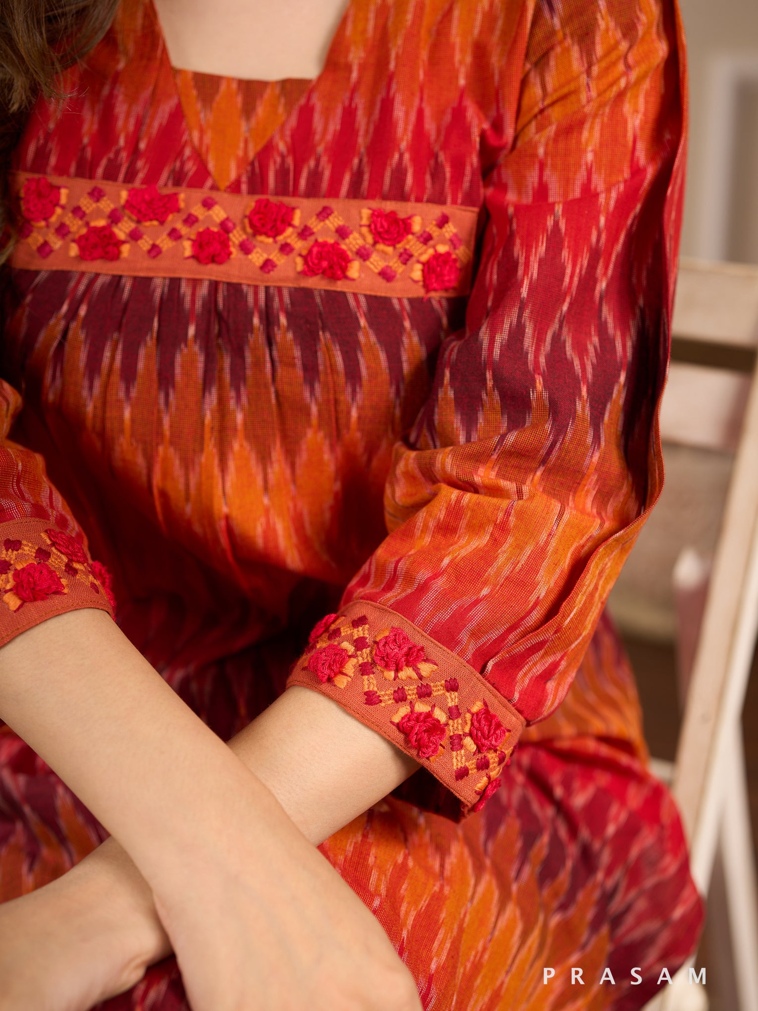 Sunheri Dream Ikat Kurta Set