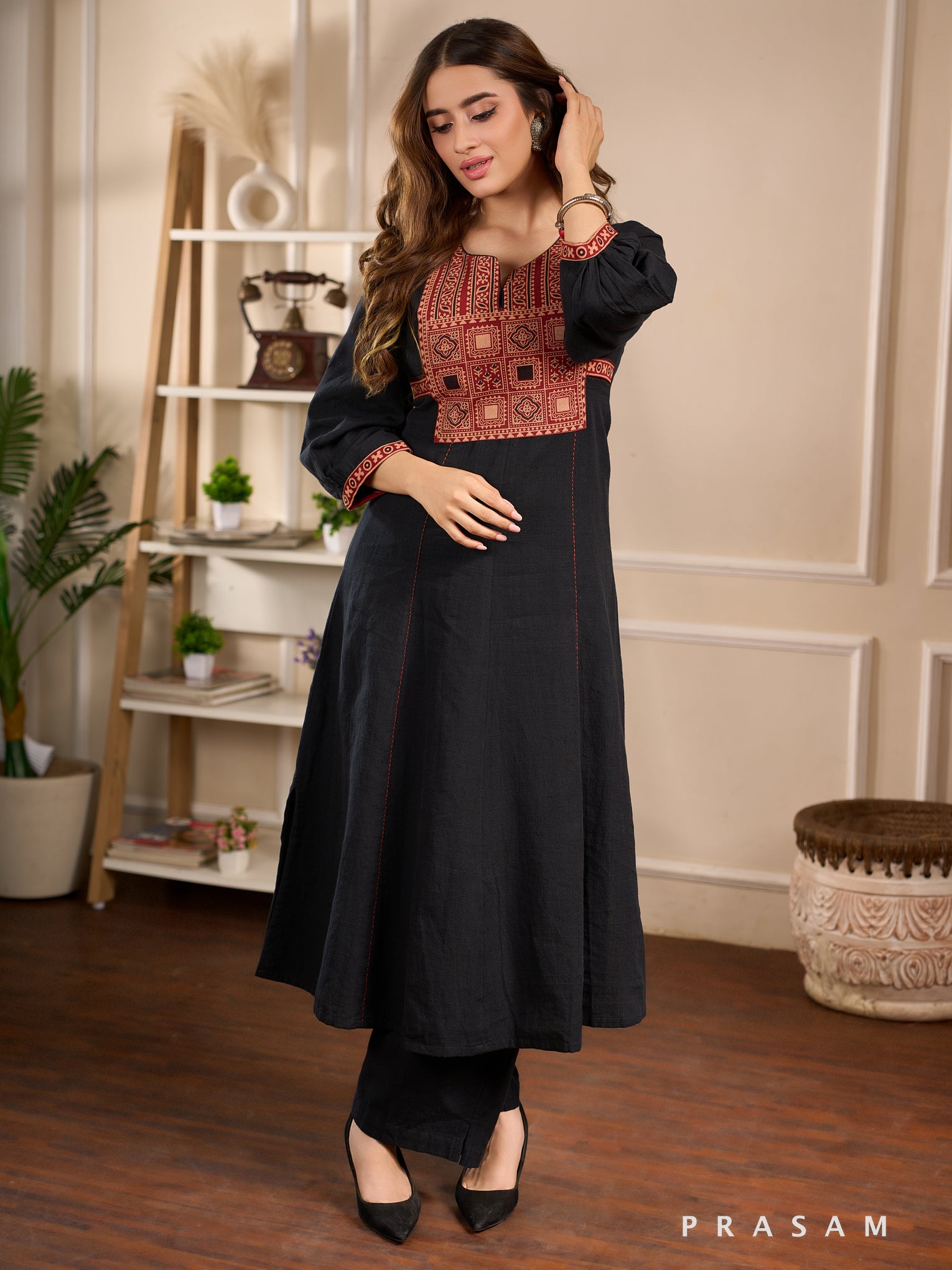 Adira Ember Cotton Kurta Set