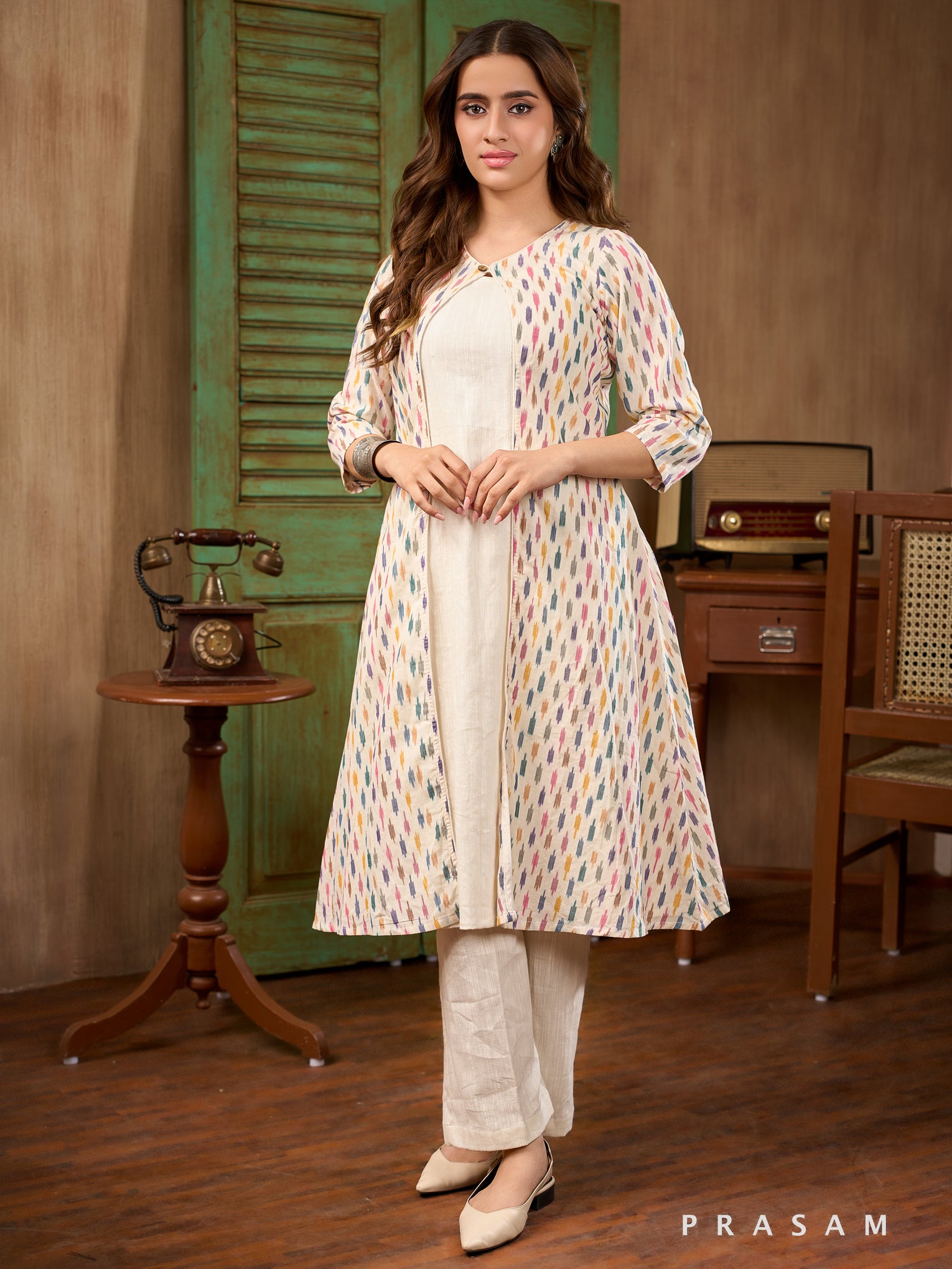 Daydream Canvas Cotton Kurta (Optional Pant)