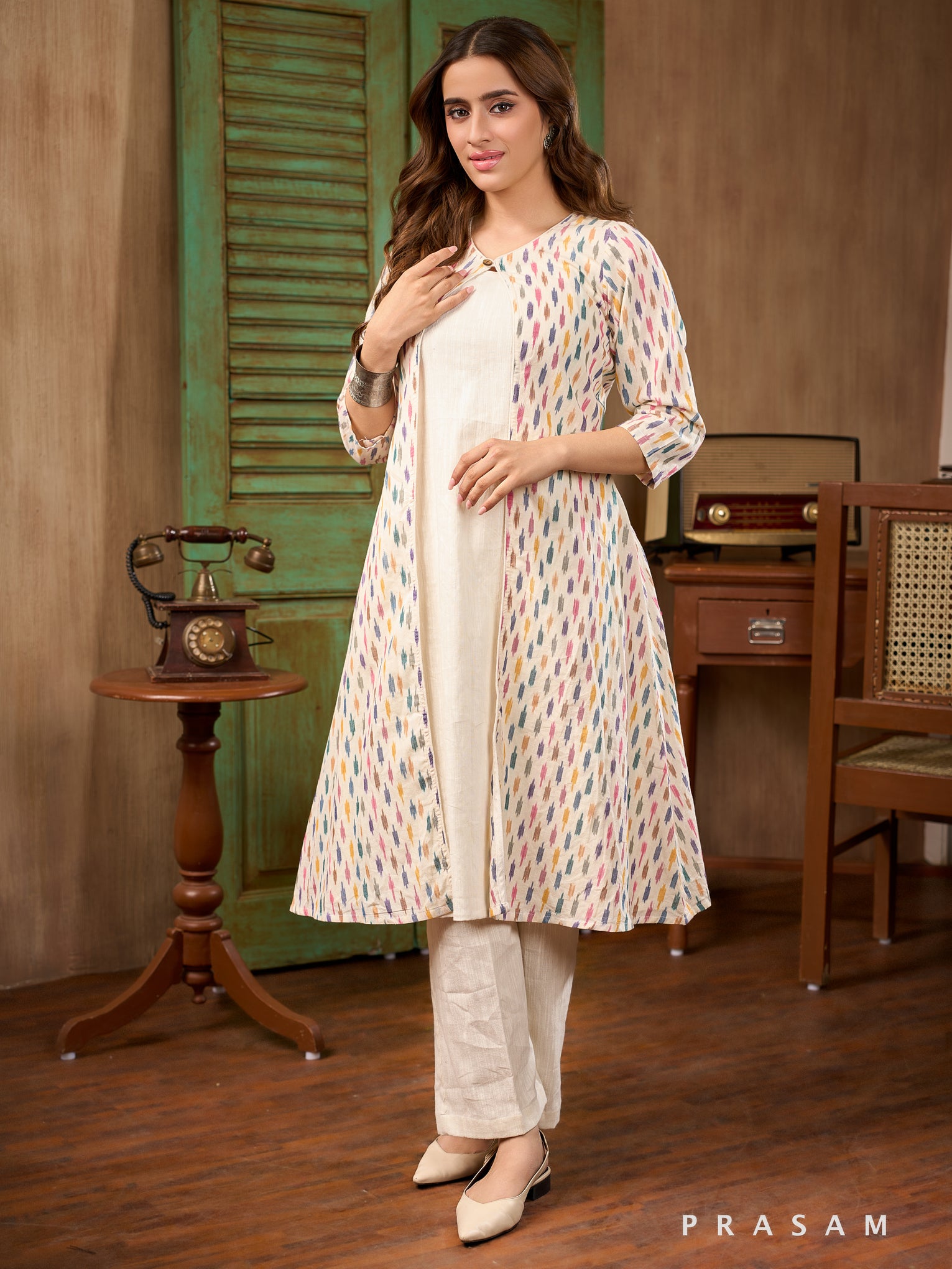 Daydream Canvas Cotton Kurta (Optional Pant)