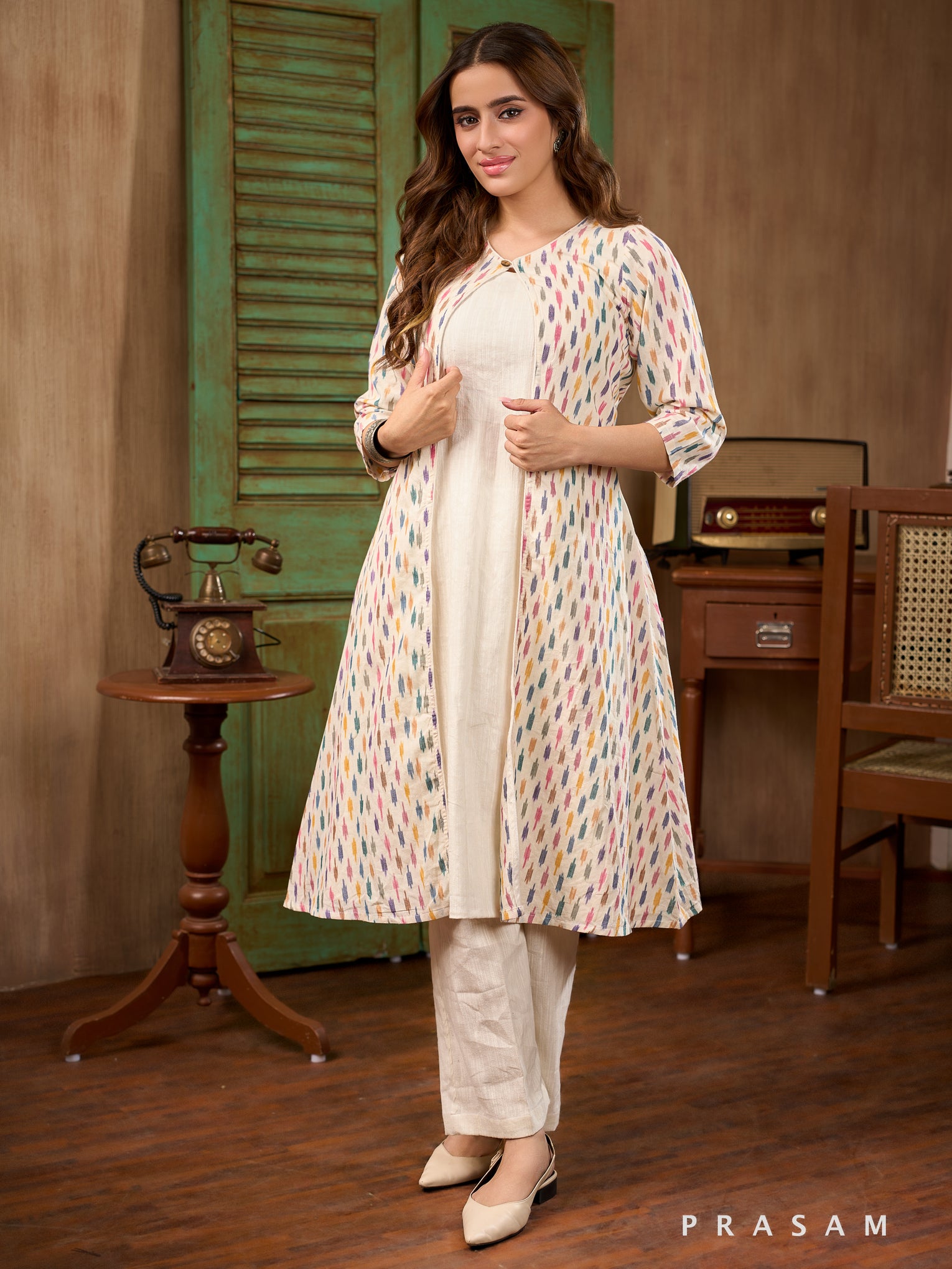 Daydream Canvas Cotton Kurta Set