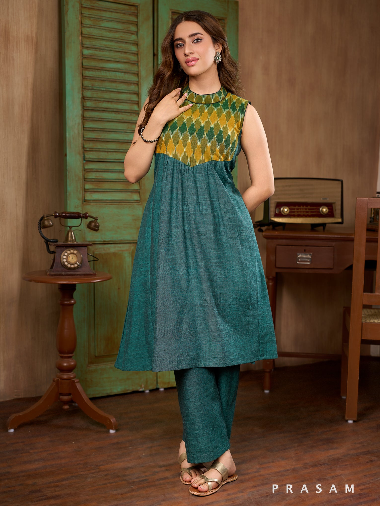 Savannah Sun Cotton Kurta Set