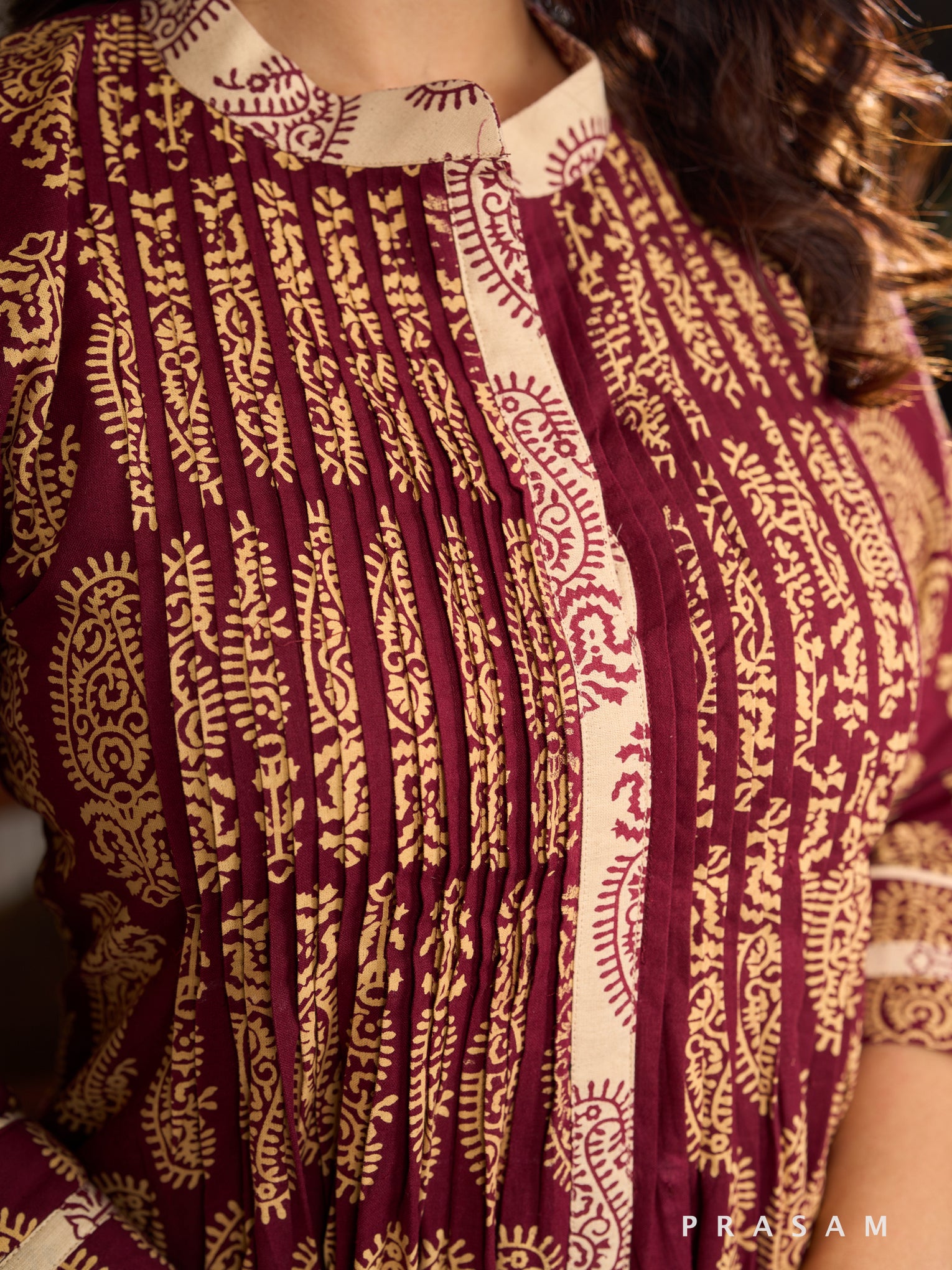 Vamika Splendor Ajrakh Kurta Set