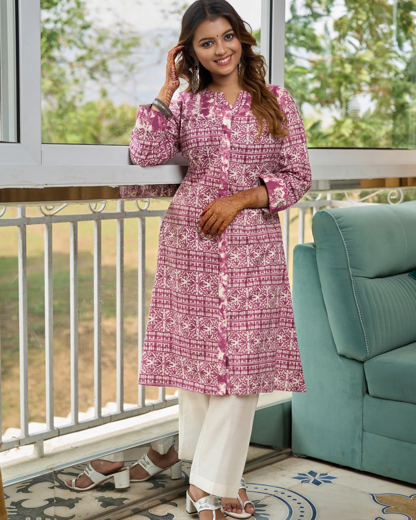 Peony Pink Delight Kurti