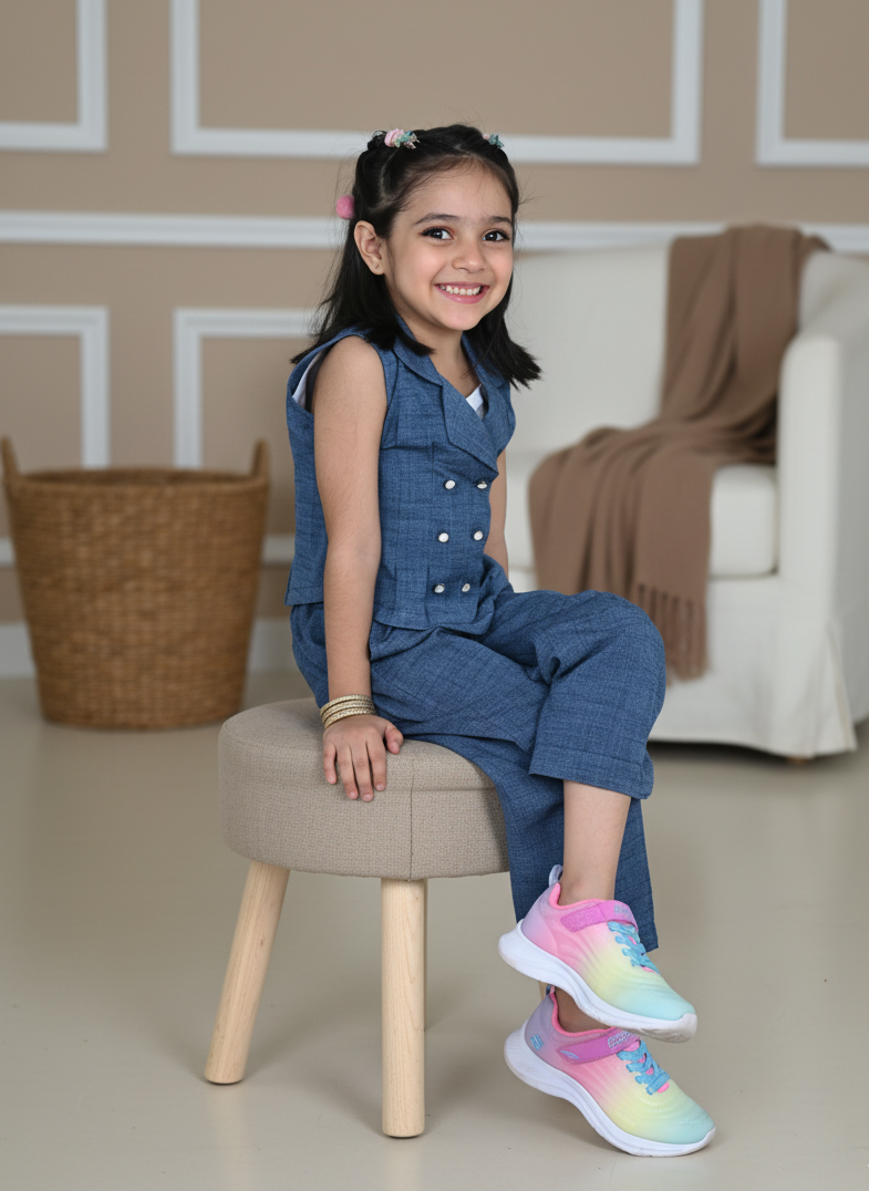 Denim Dreams Top & Trousers Set