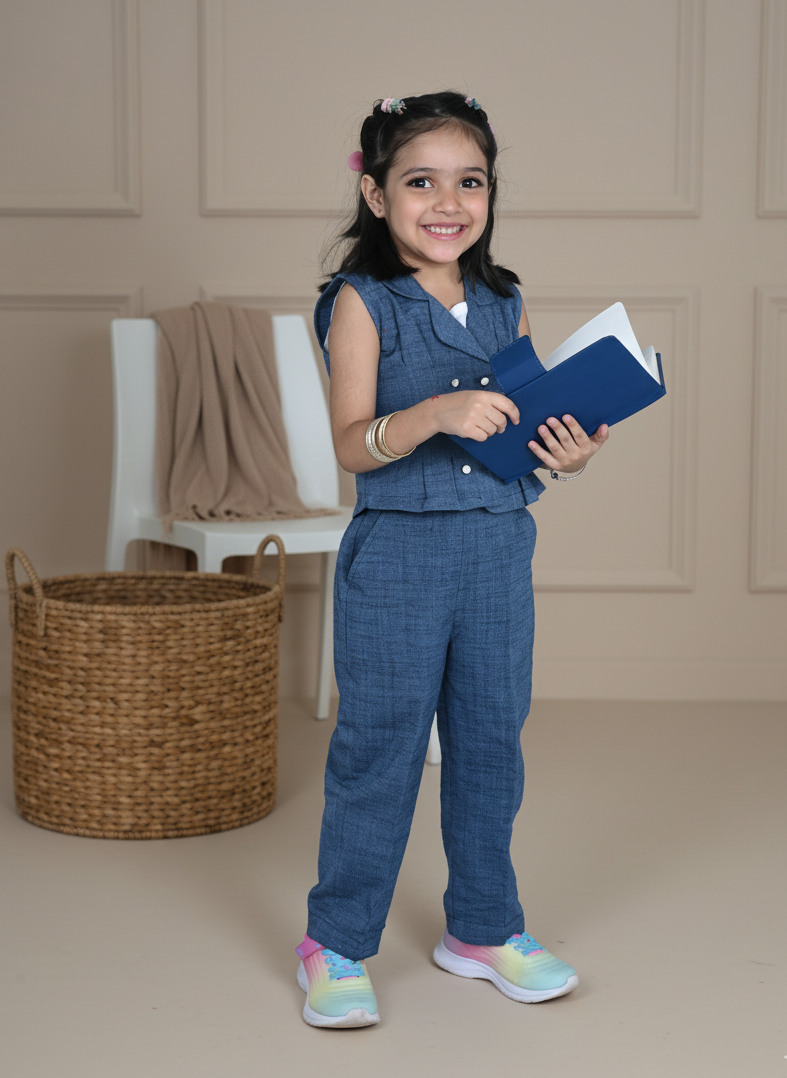 Denim Dreams Top & Trousers Set