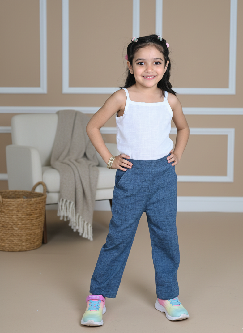Denim Dreams Top & Trousers Set