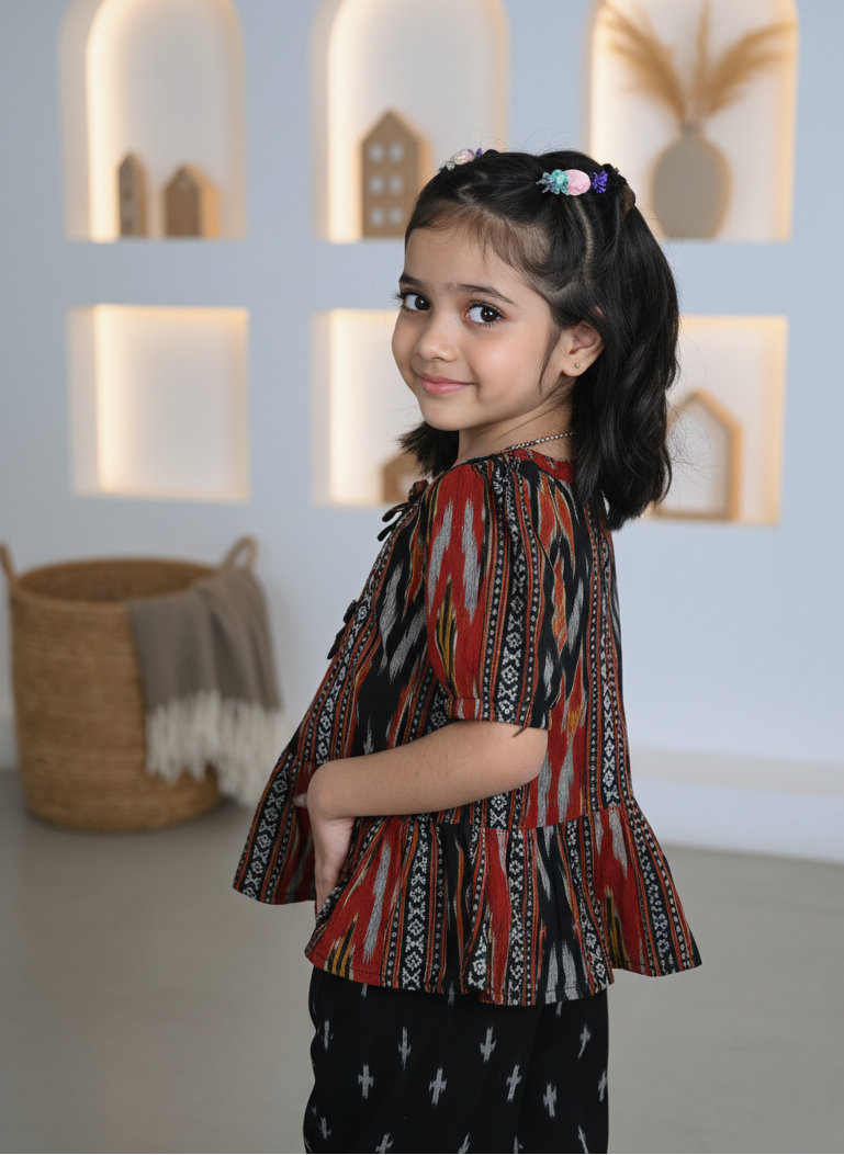 Happy Weaves Cotton Ikat Set