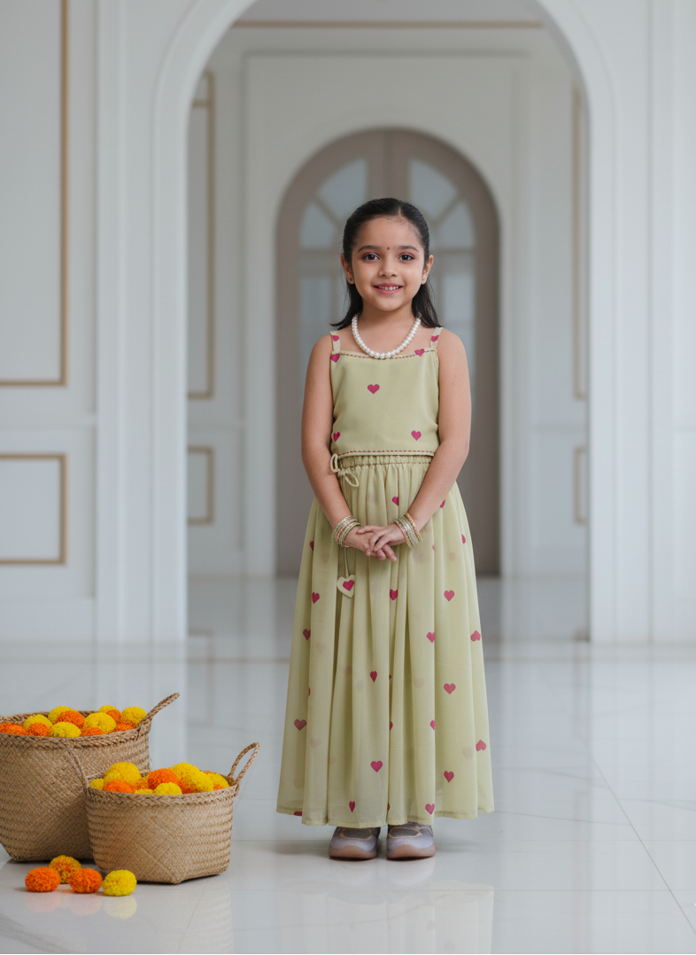 Celebrate her festive spirit with our handcrafted georgette block-printed top & skirt set. ✨
Soft, flowy & comfortable — blending modern charm with traditional artistry for every special occasion.