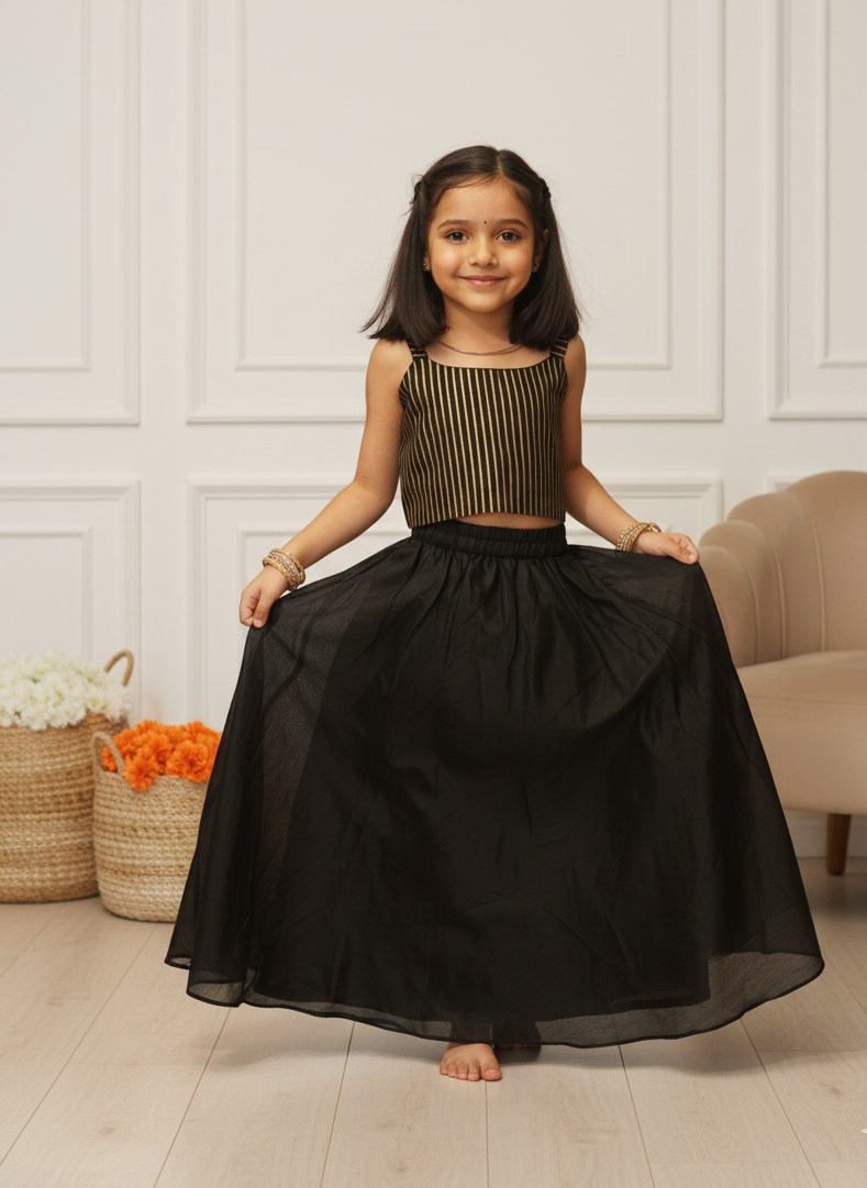 Let her glow in our handcrafted block-printed Chanderi top & skirt set. ✨
Soft, breathable & festive — designed with artisanal finesse for comfort and charm during every celebration.