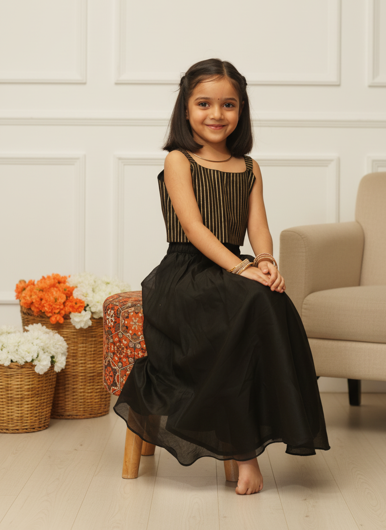 Let her glow in our handcrafted block-printed Chanderi top & skirt set. ✨
Soft, breathable & festive — designed with artisanal finesse for comfort and charm during every celebration.