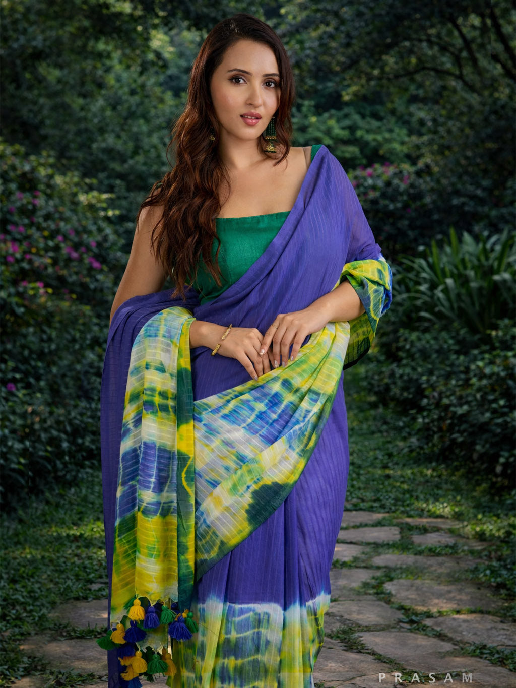 Rangeen Khwab - Cotton Tie and Dye Saree