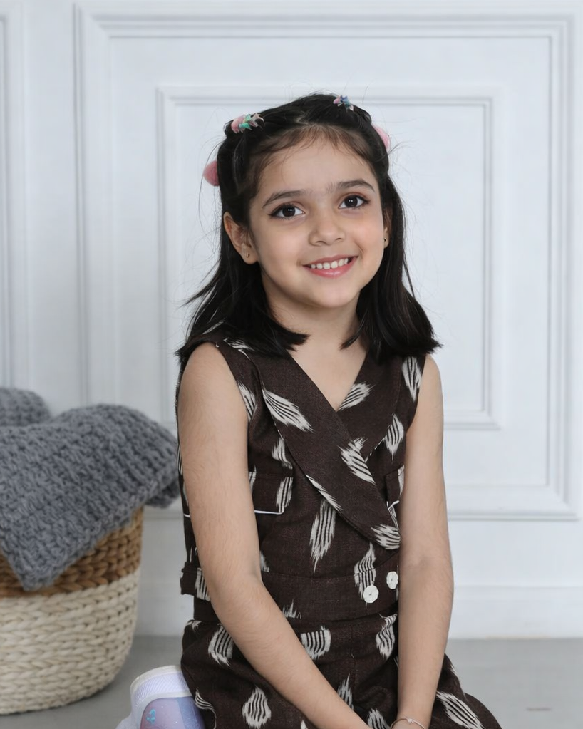 Cocoa Dash Ikat Co-Ord Set