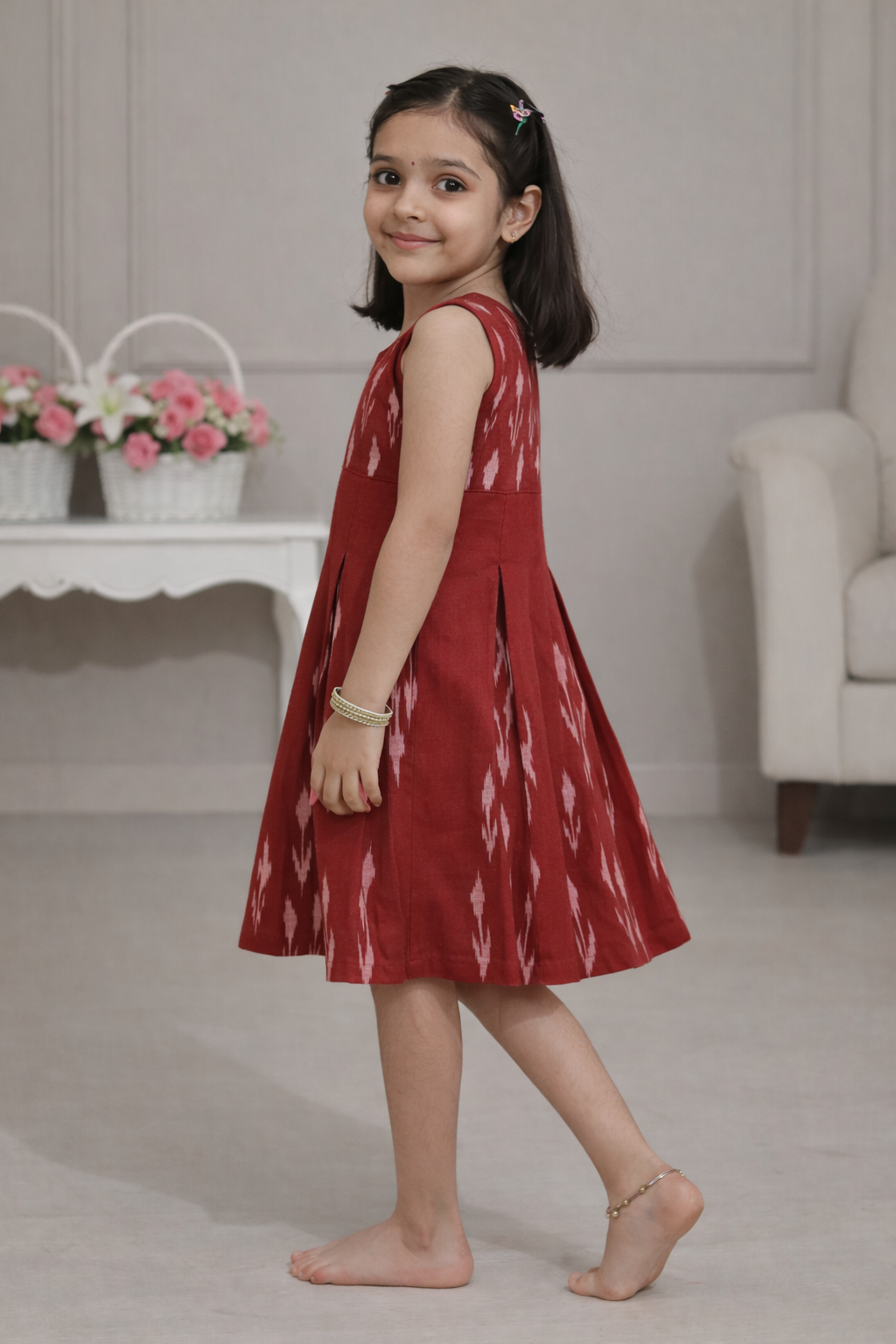 Loomlight Cotton Ikat Dress