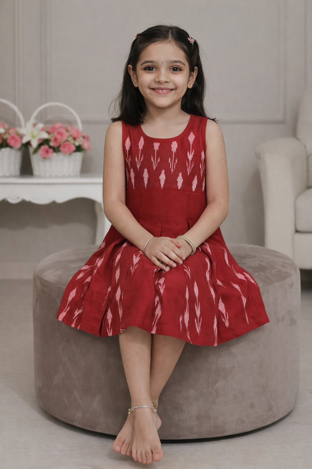 Loomlight Cotton Ikat Dress