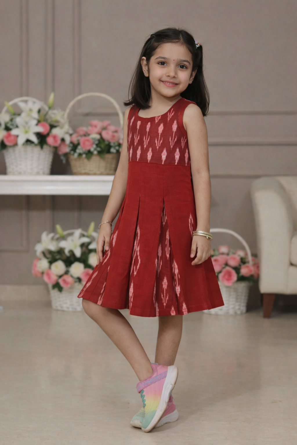 Loomlight Cotton Ikat Dress