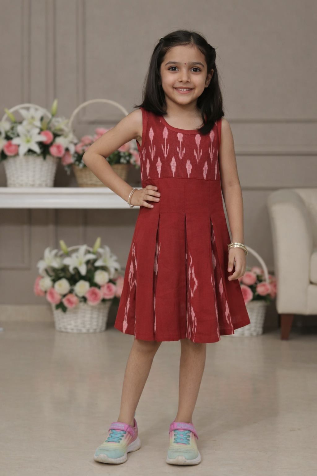 Loomlight Cotton Ikat Dress