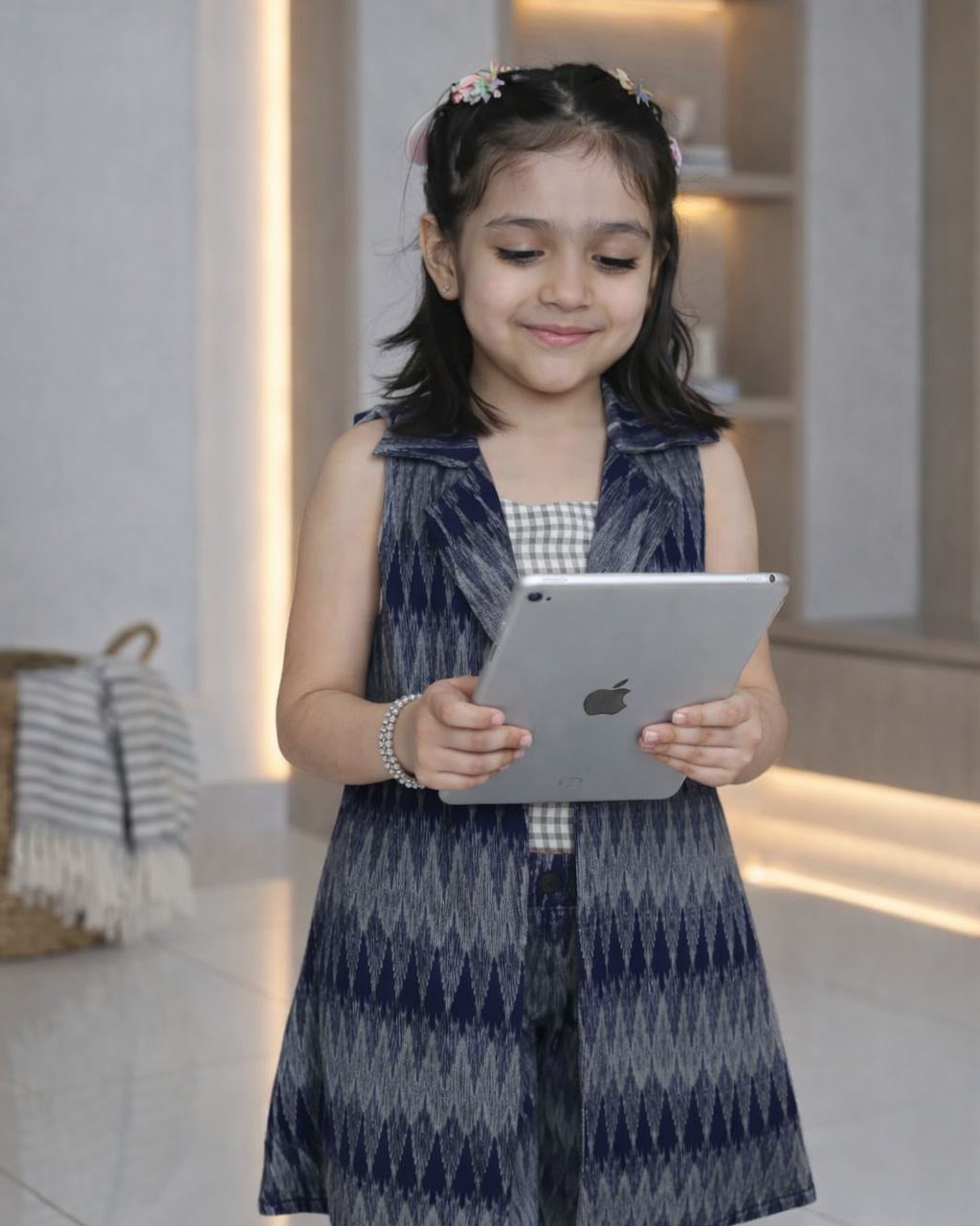 Shadow Weaves Ikat Co-ord Set