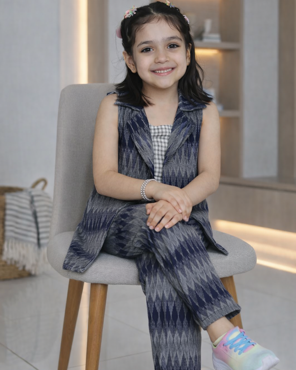 Shadow Weaves Ikat Co-ord Set