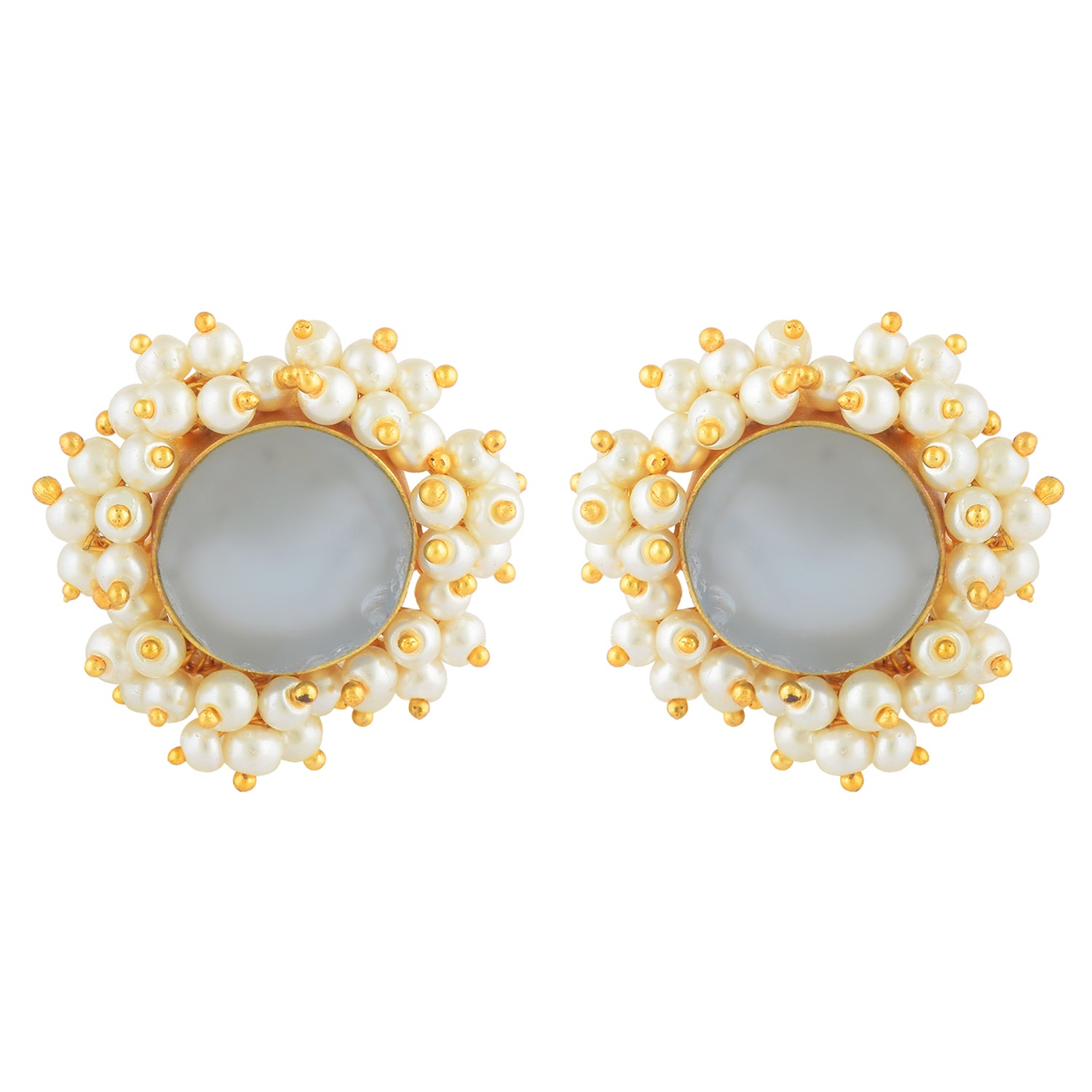 Pearl Daisy Artisanal Stud Earring