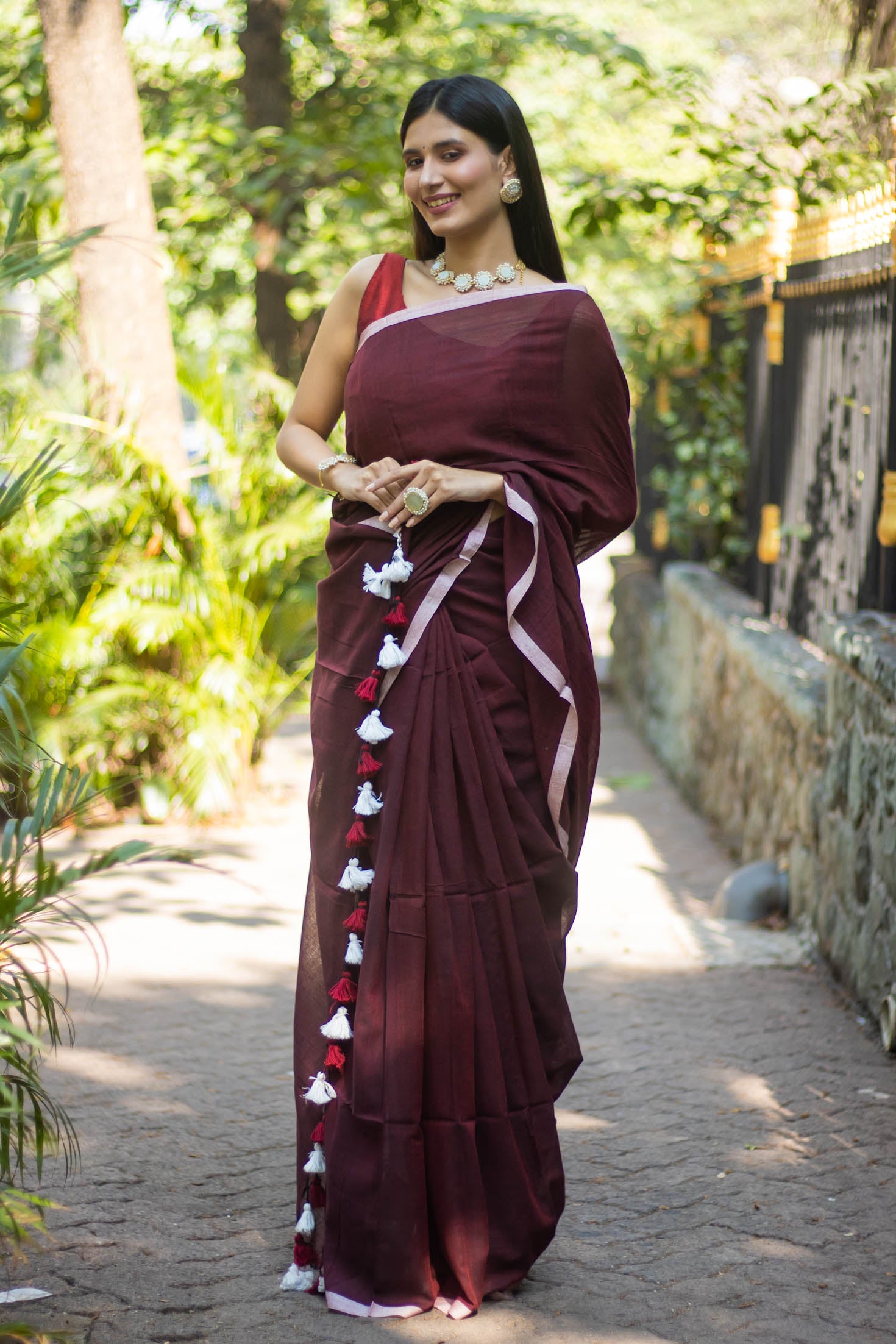 Gracious Grace-Handwoven Cotton Saree Prasam Crafts