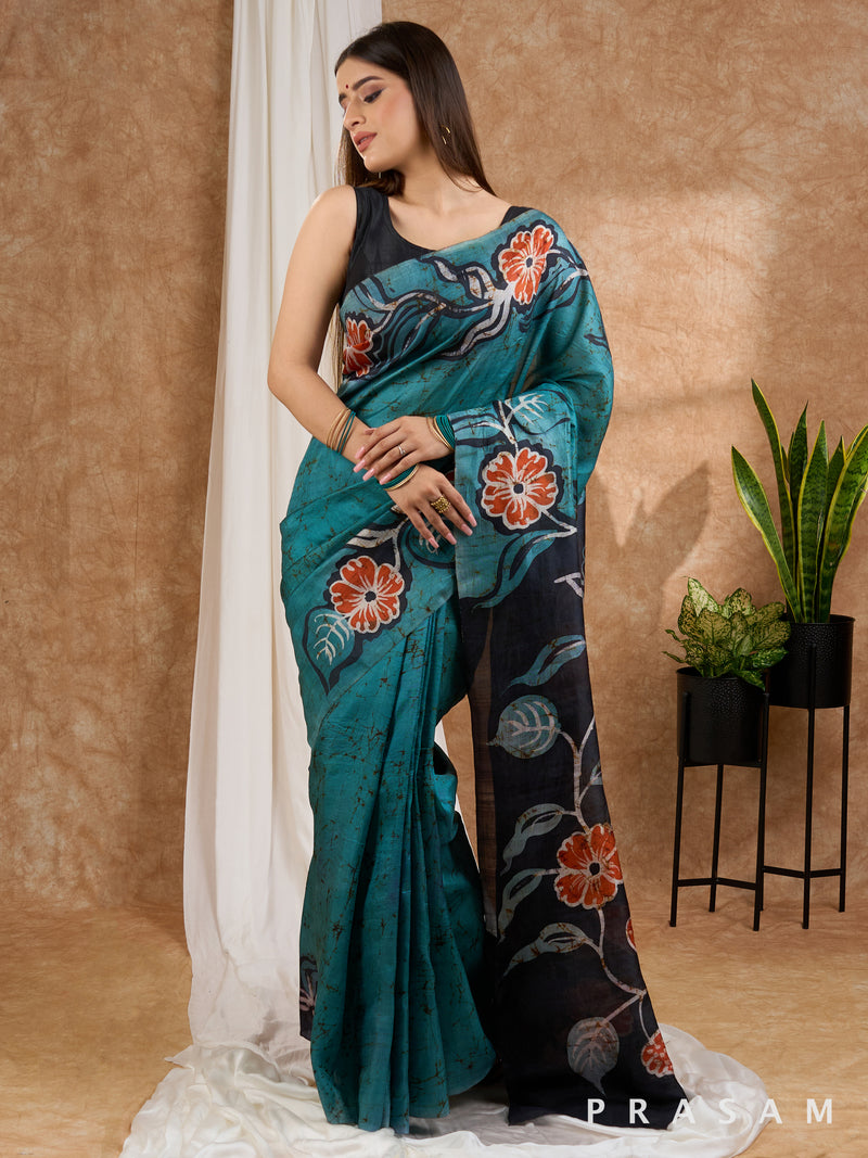 Blooming Artistry Pure Silk Saree