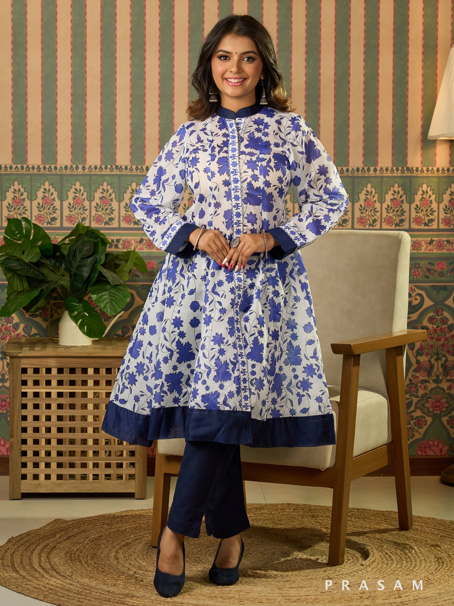 Moksha Floral Kalidar Kurti