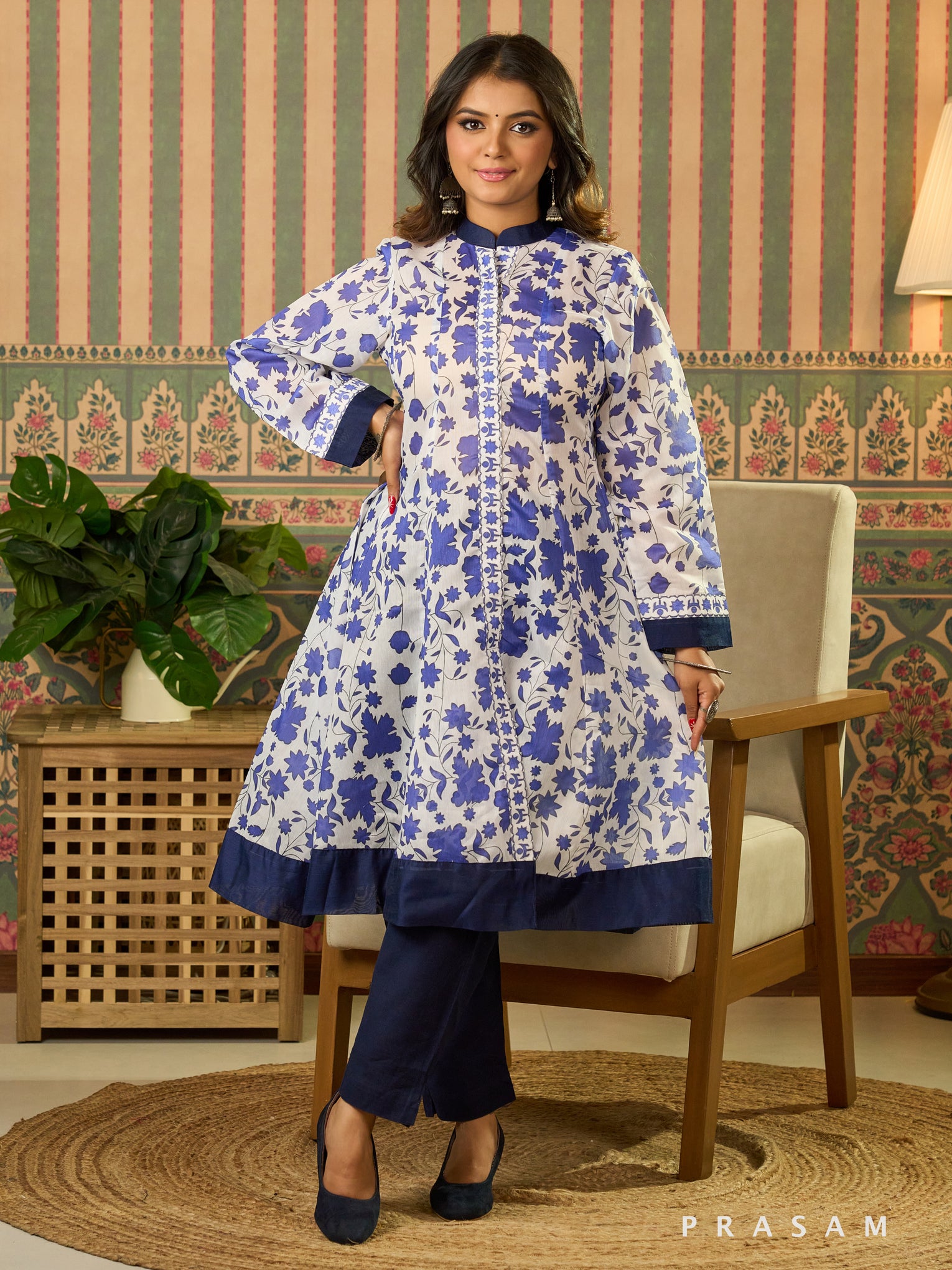 Moksha Floral Kalidar Kurti