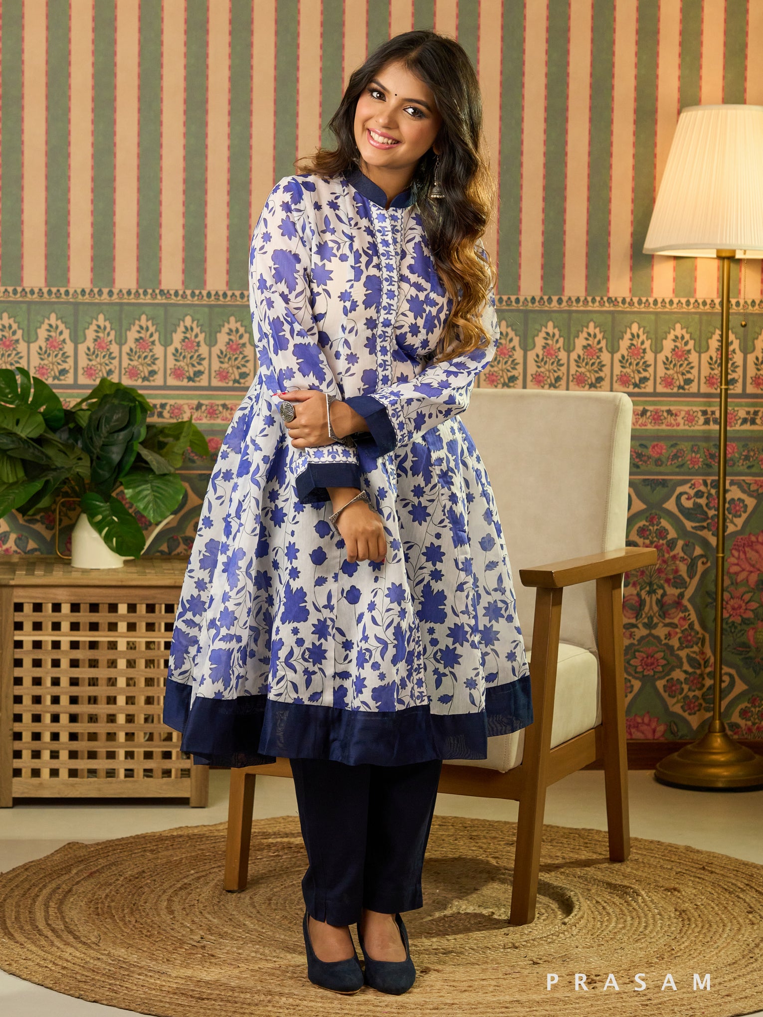 Moksha Floral Kalidar Kurti