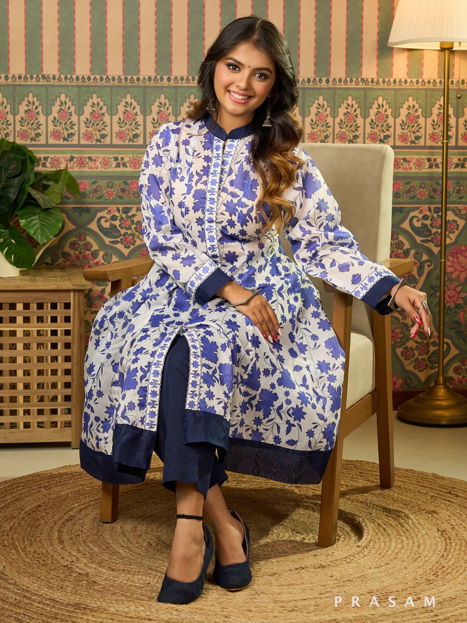 Moksha Floral Kalidar Kurti