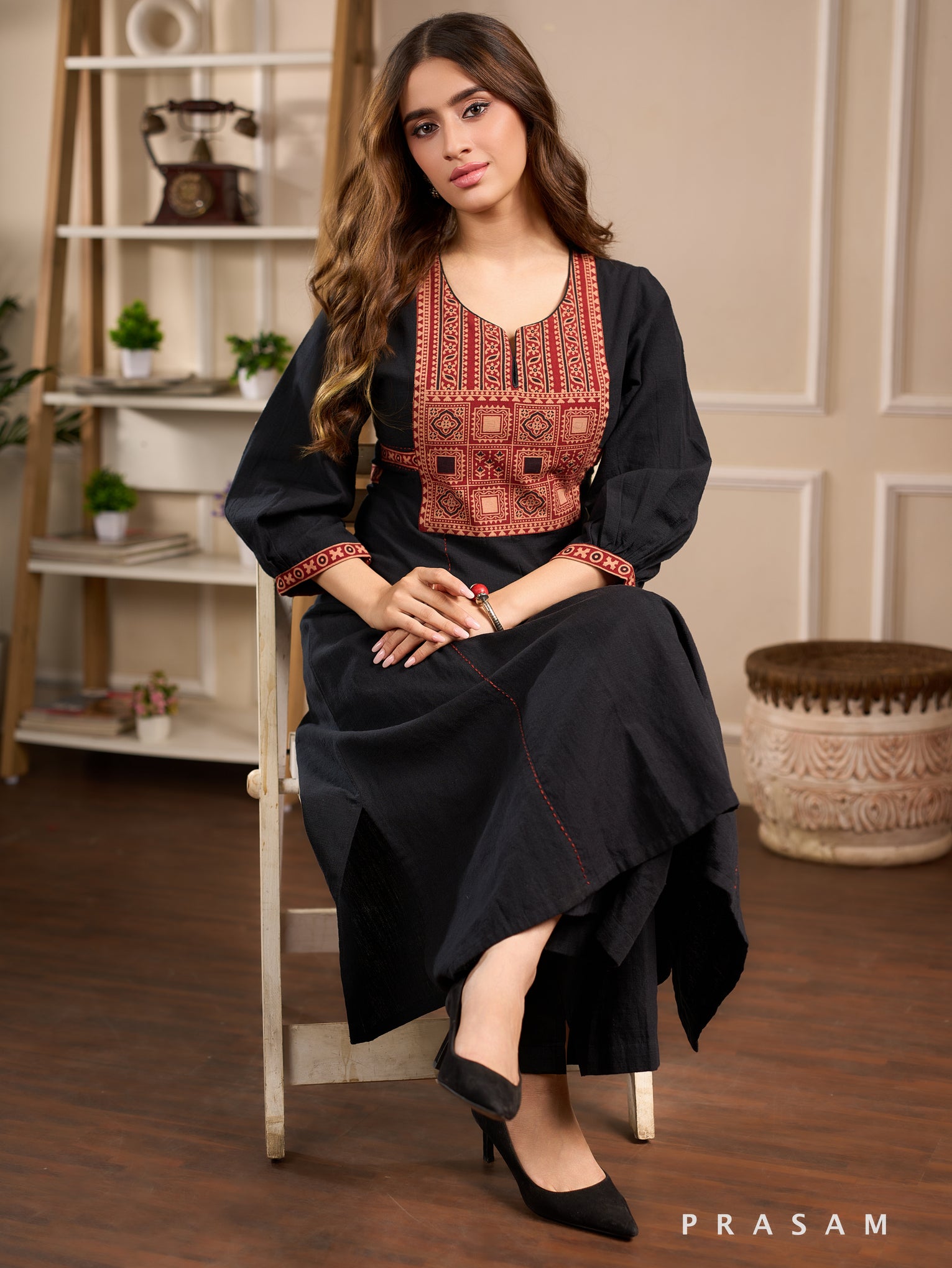 Adira Ember Cotton Kurta Set