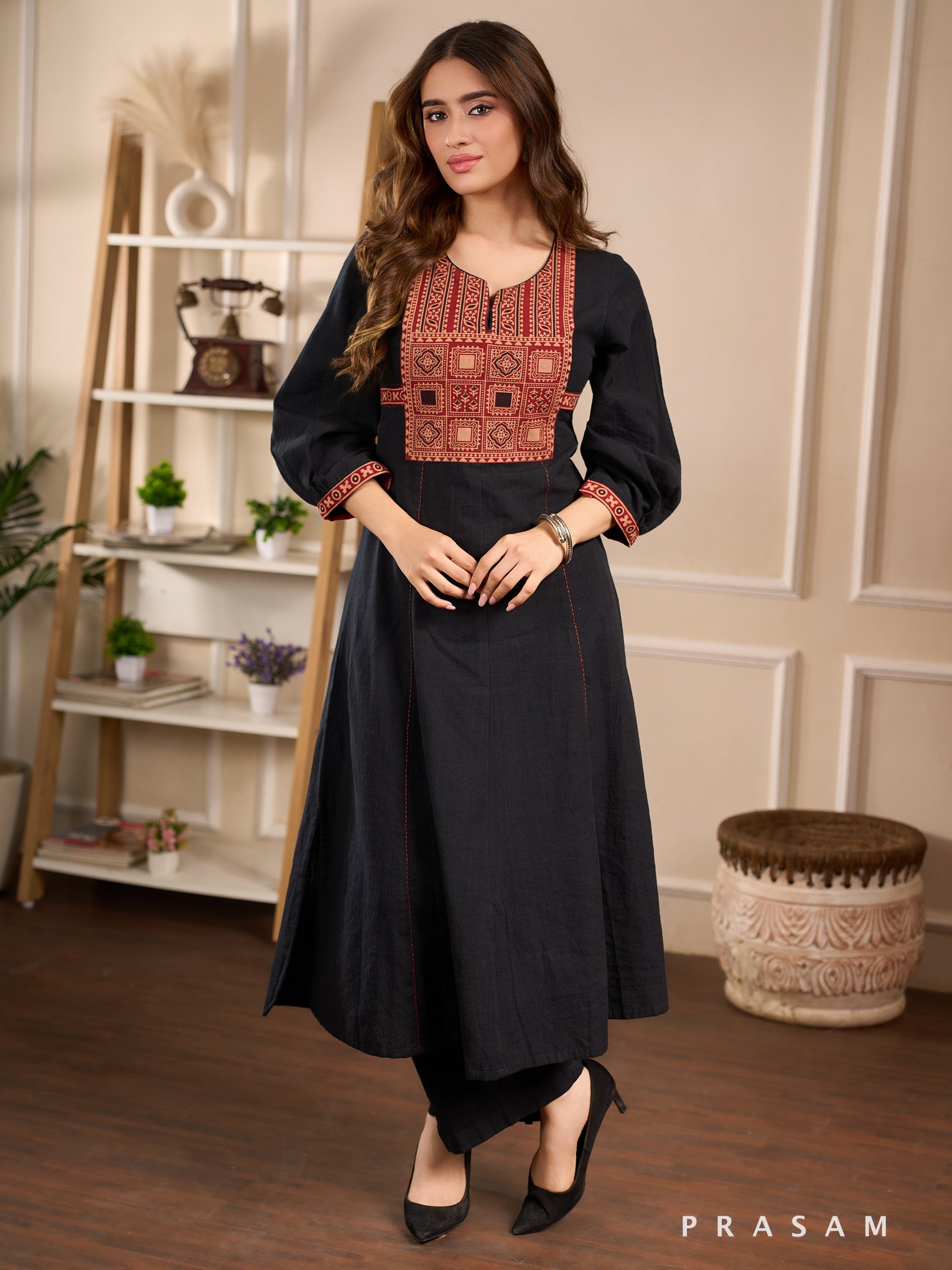 Adira Ember Cotton Kurta Set