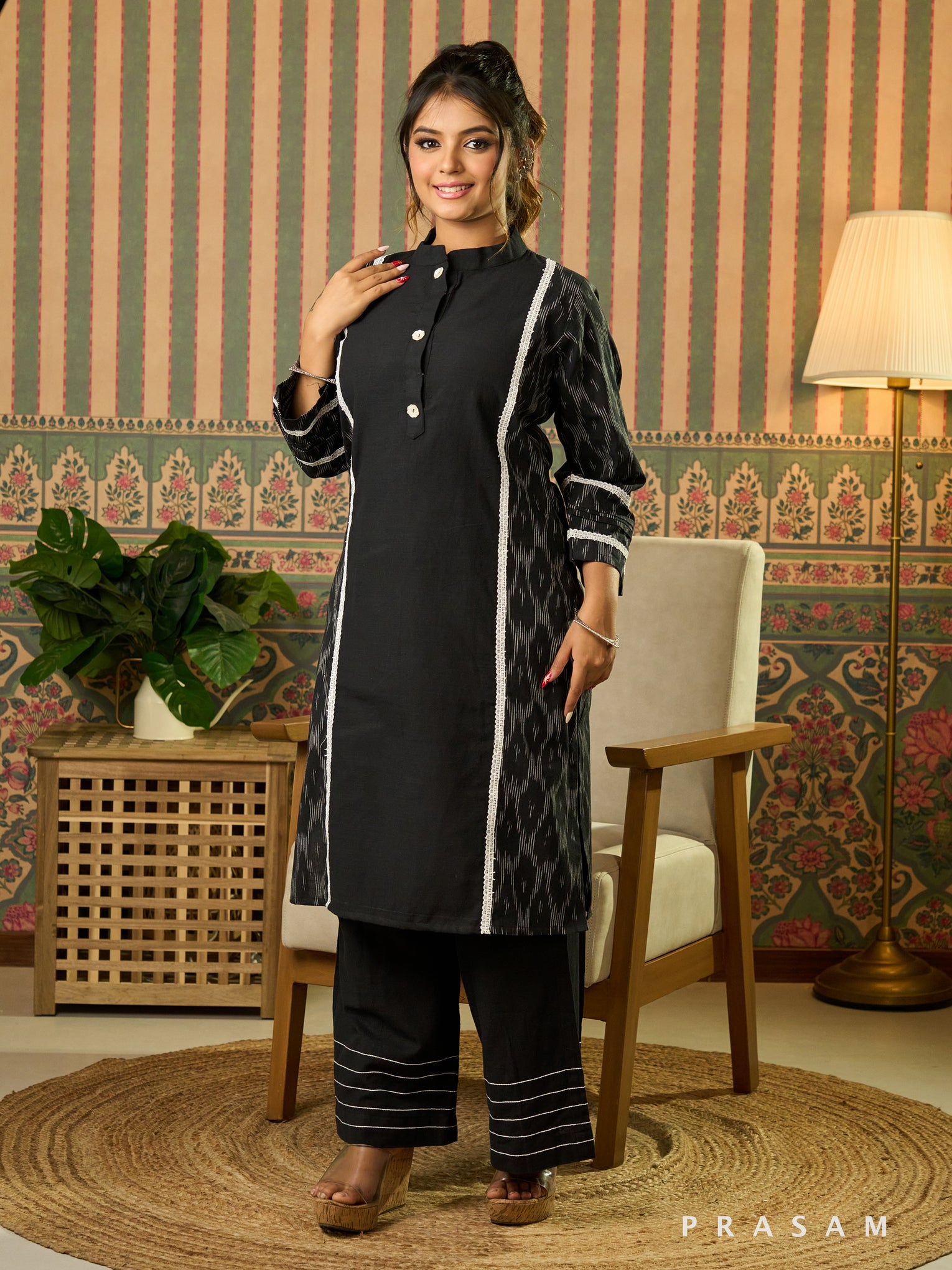 Mohini Ikat Cotton Kurta Set