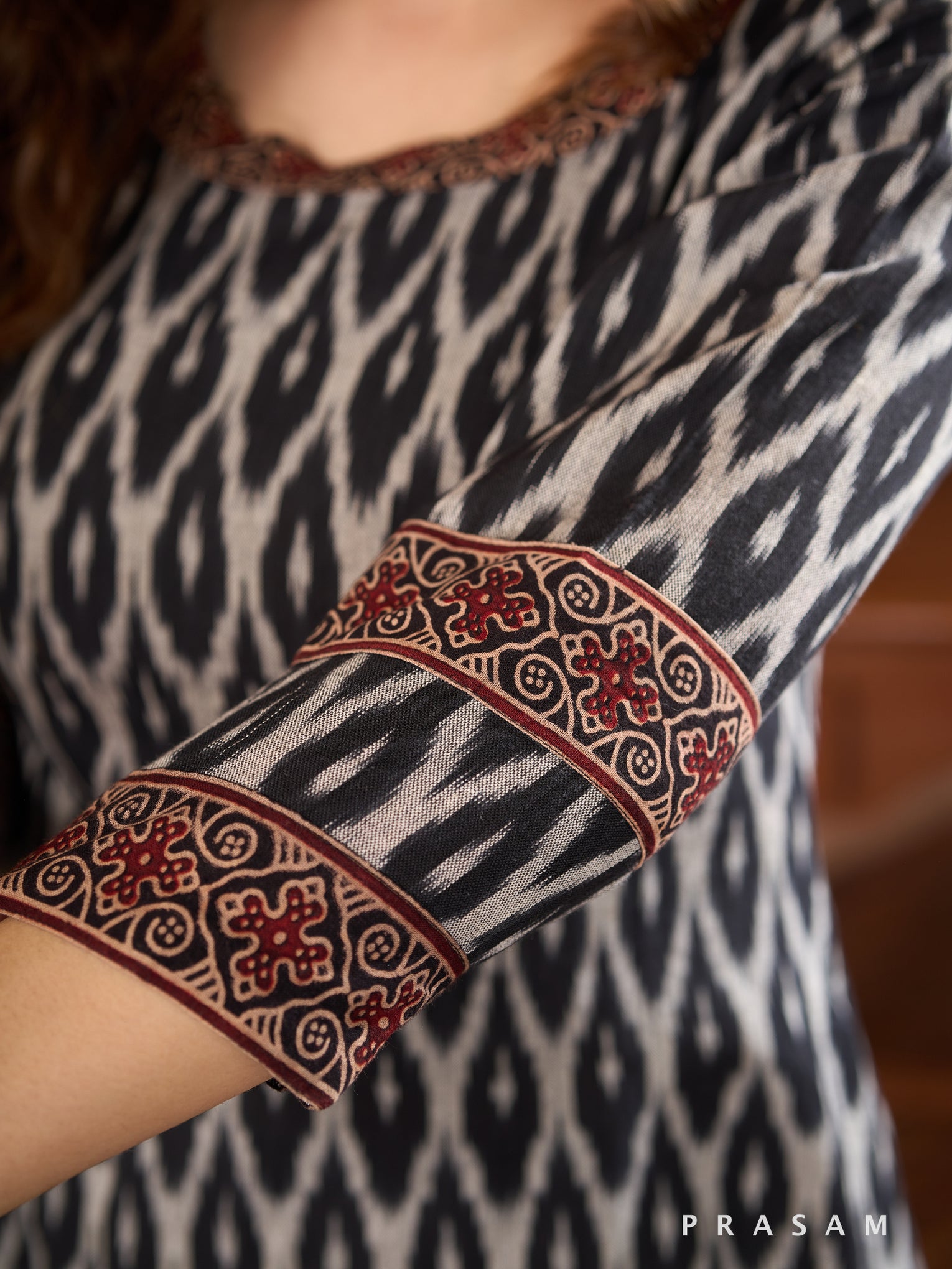 Zen Rhythm Ikat Kurta Set