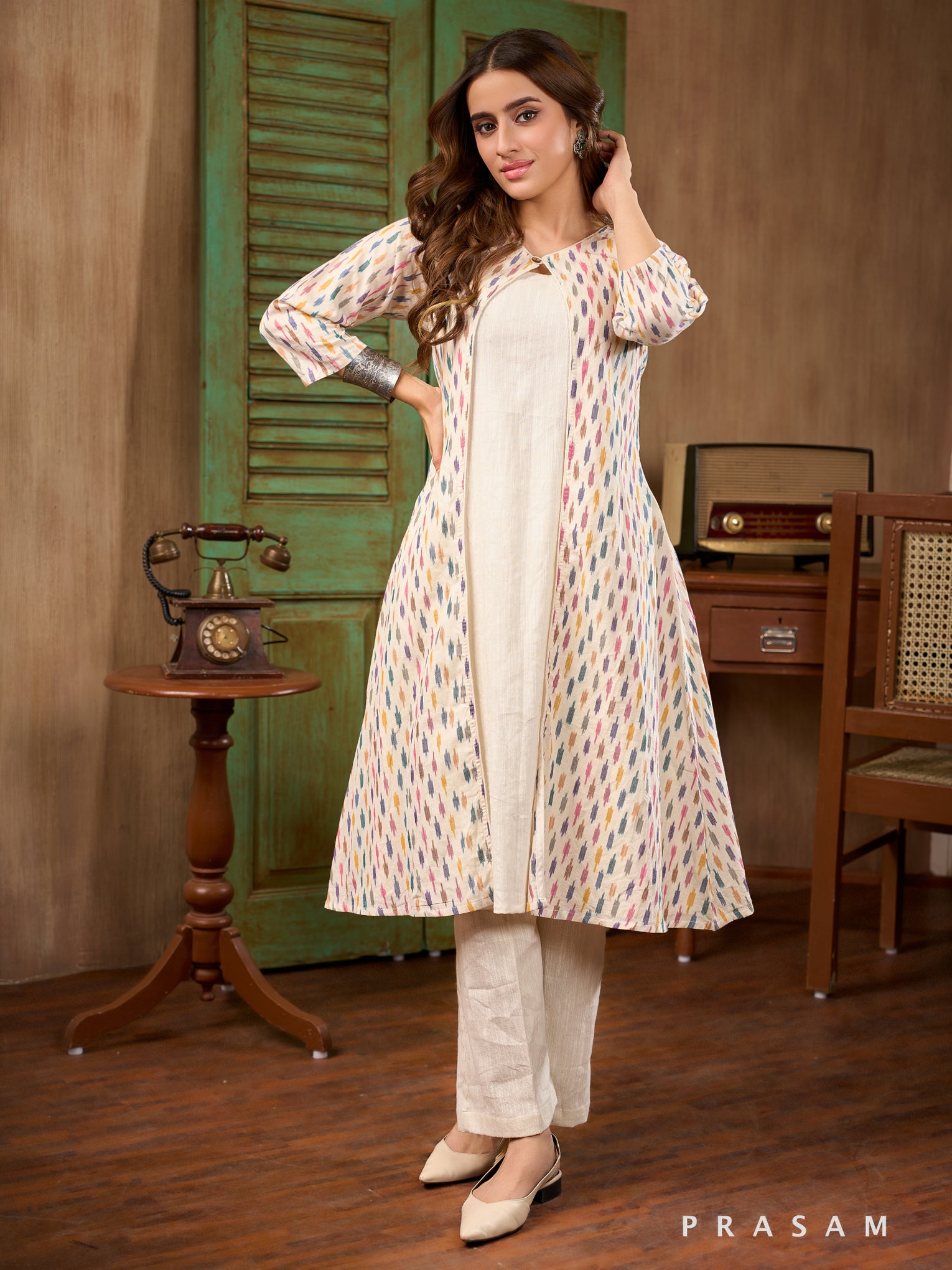 Daydream Canvas Cotton Kurta Set