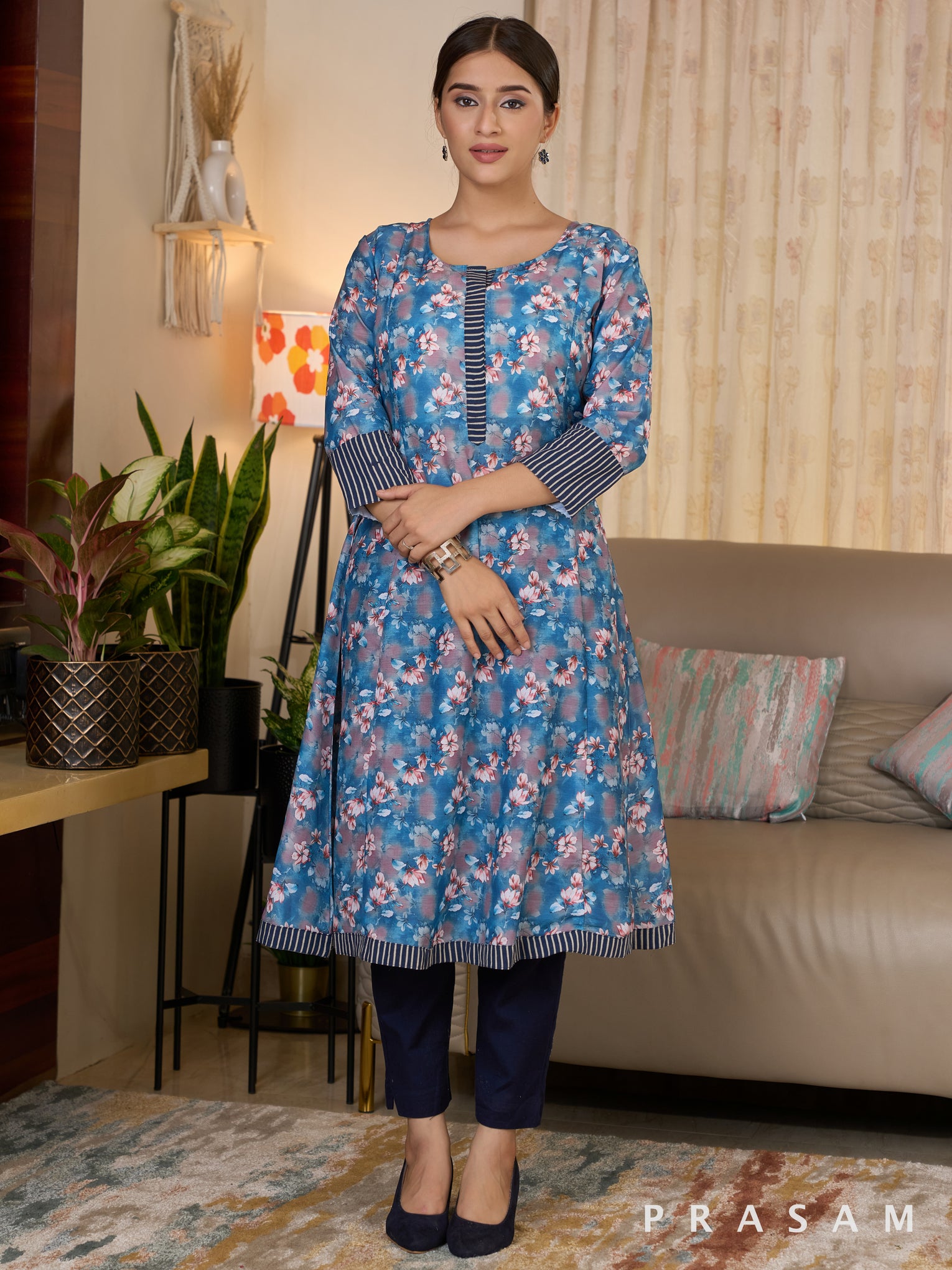 Butterfly Bush Muslin Printed Kurti