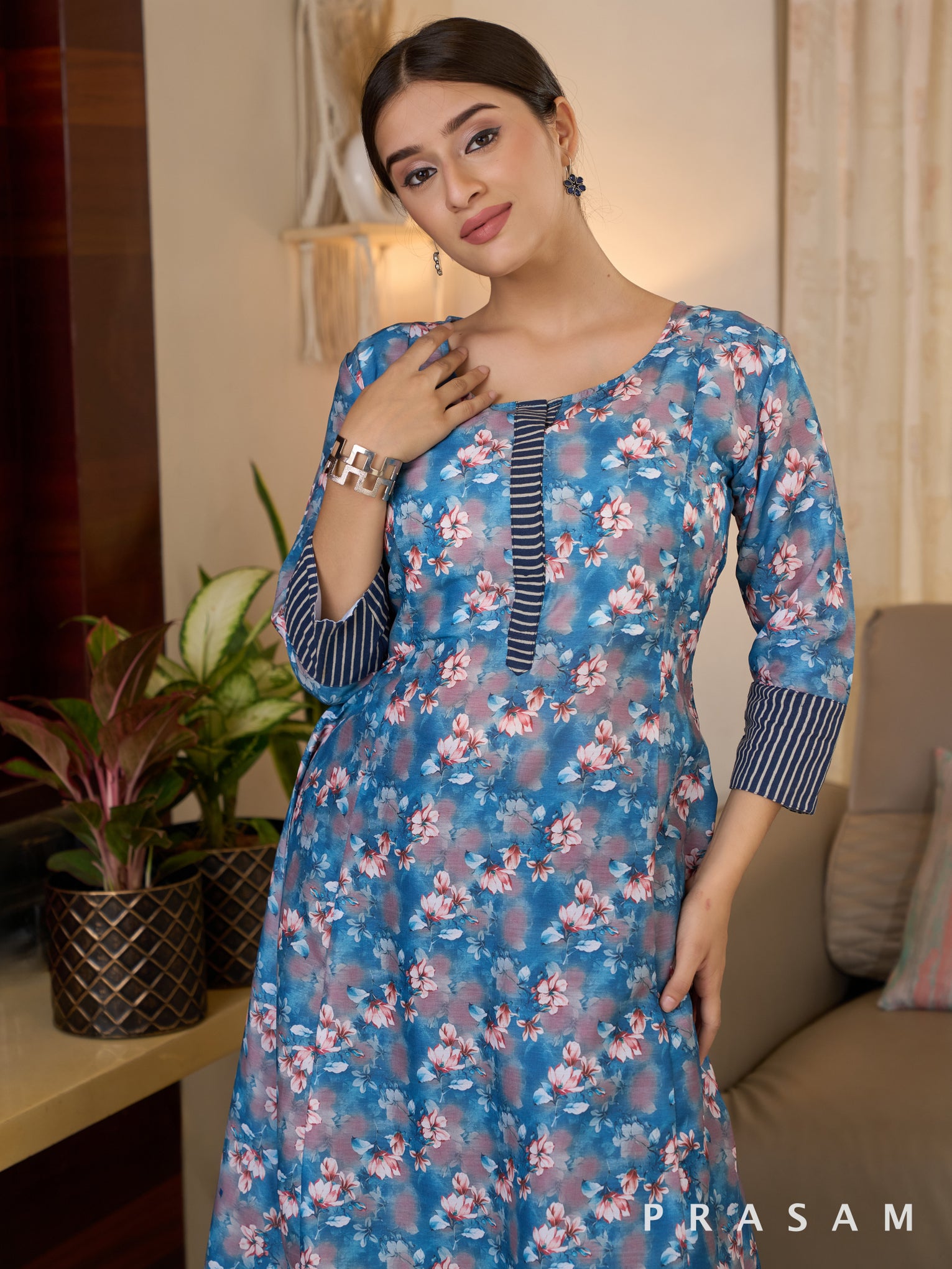 Butterfly Bush Muslin Printed Kurti