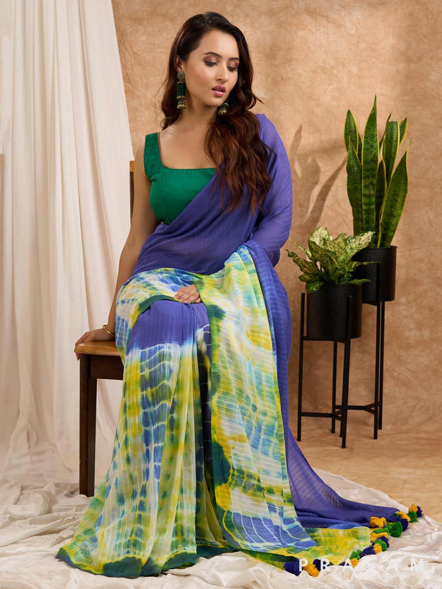 Rangeen Khwab - Cotton Tie and Dye Saree