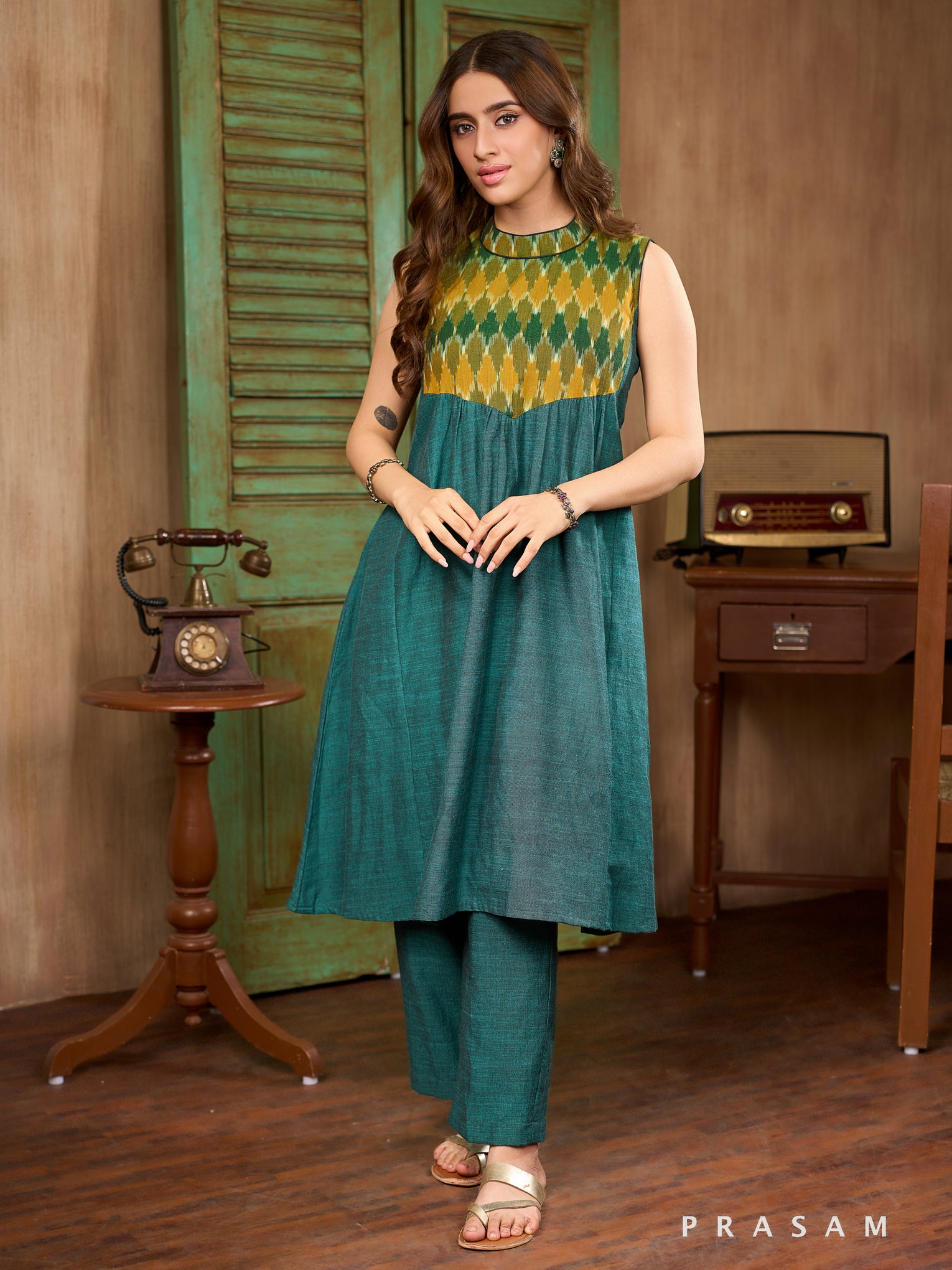 Savannah Sun Cotton Kurta Set