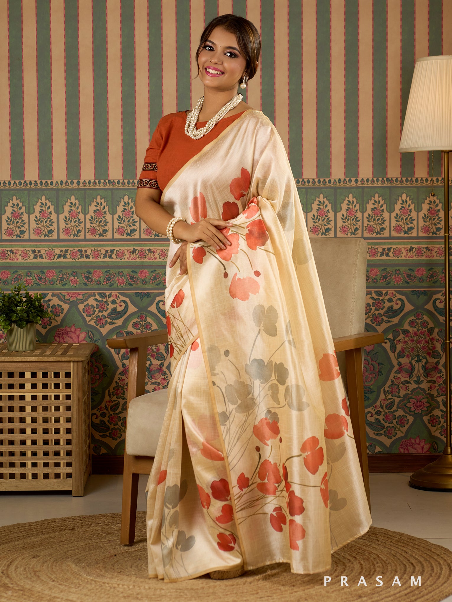 Saanjh Phool Art Silk Saree