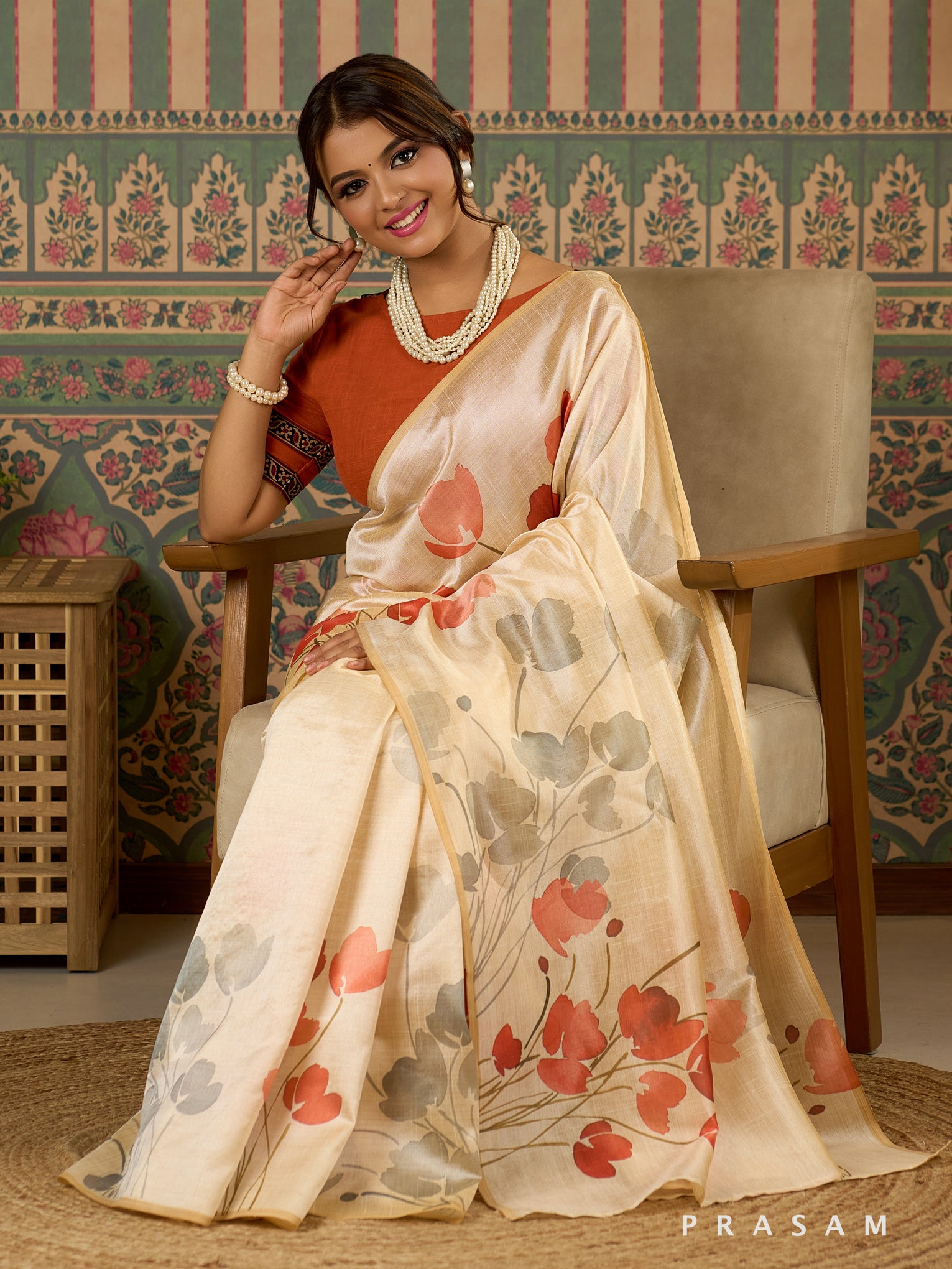 Saanjh Phool Art Silk Saree