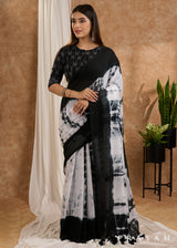 Gehrayi - Cotton Tie and Dye Saree