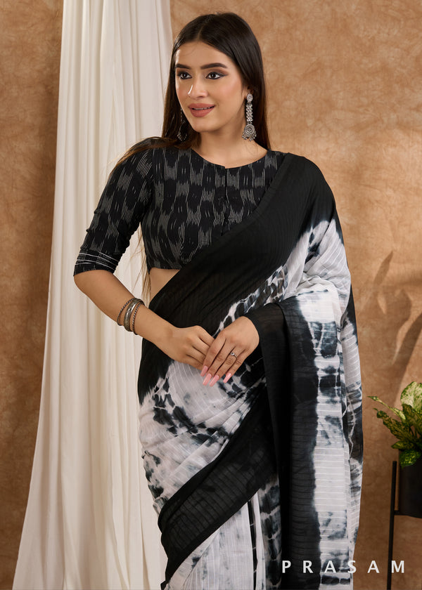 Gehrayi - Cotton Tie and Dye Saree