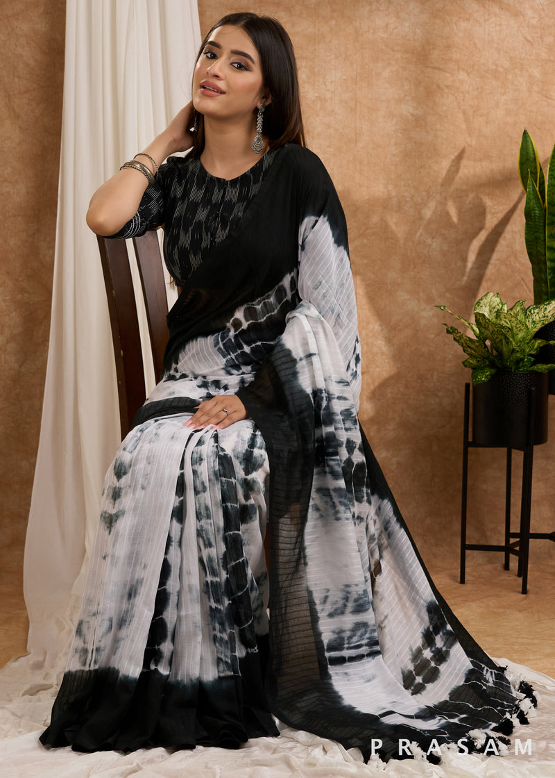 Gehrayi - Cotton Tie and Dye Saree