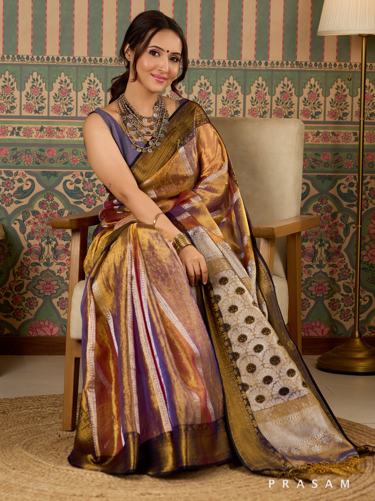 Zarina Golden Tissue Banaras Silk Saree