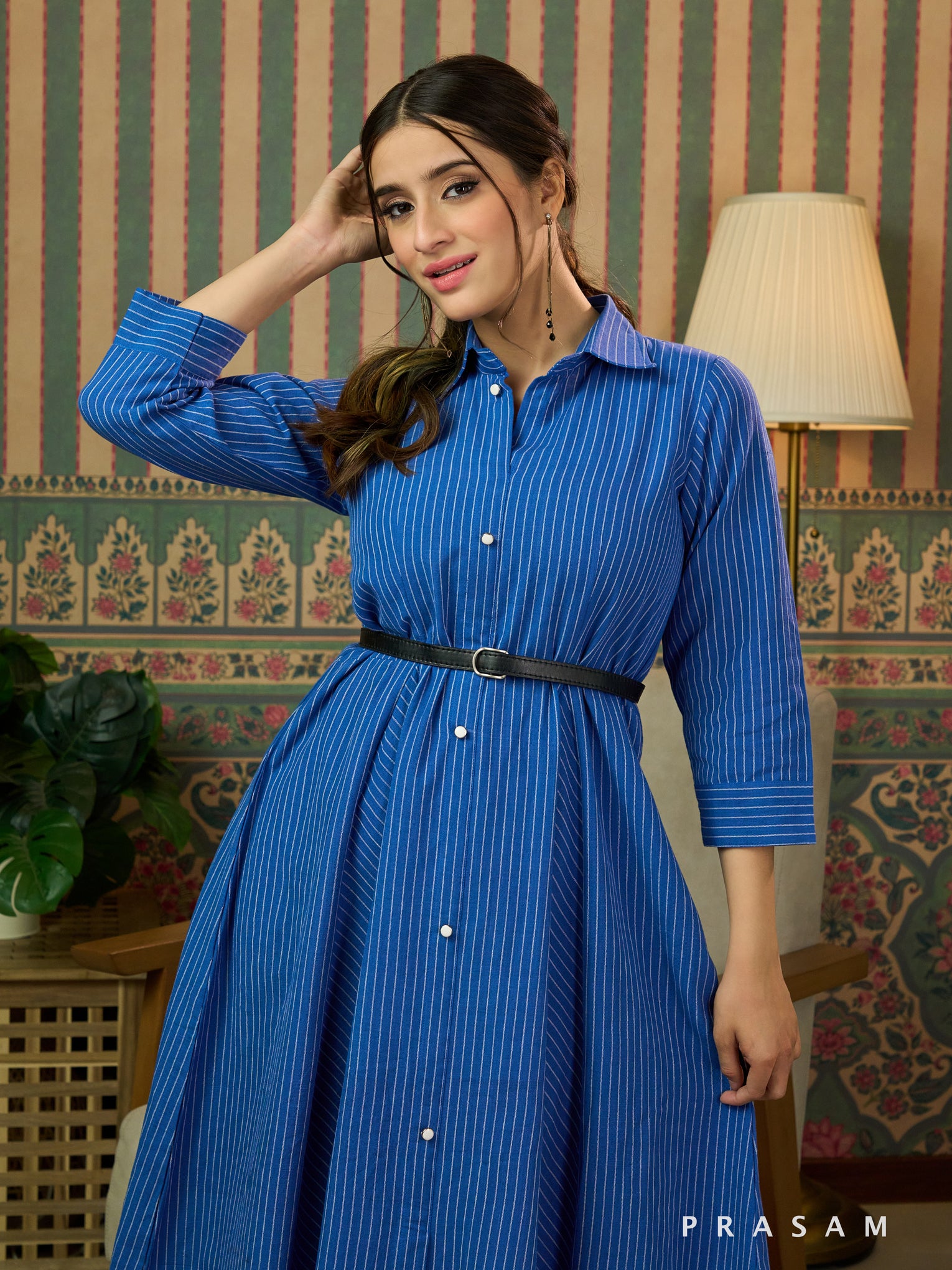 Sailor’s Stripe Shirt Style Dress