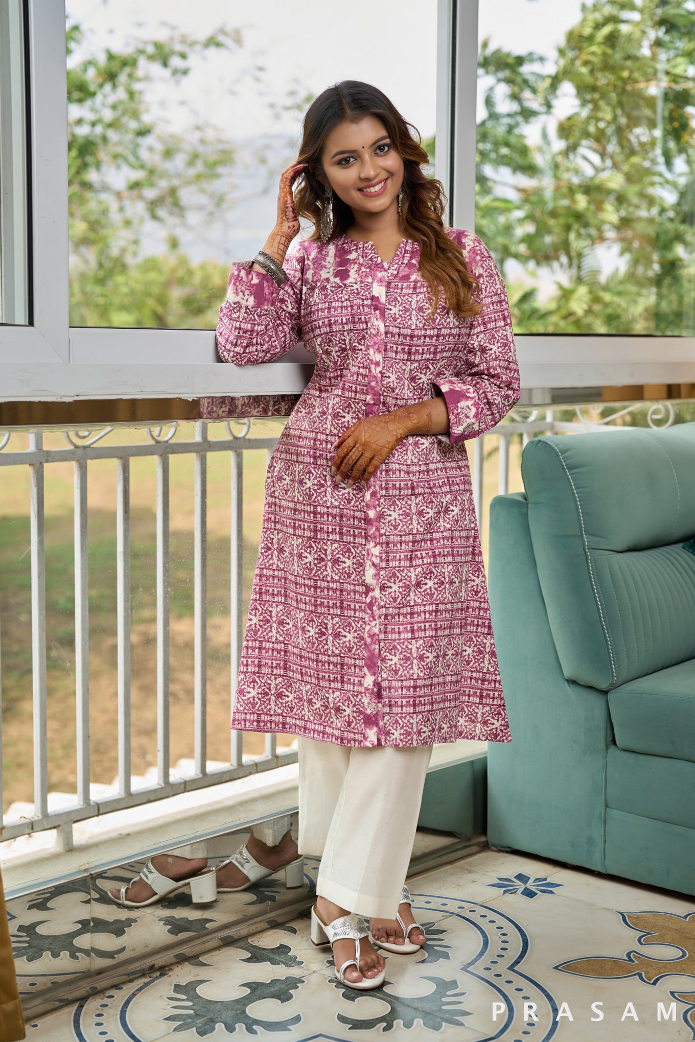 Peony Pink Delight Kurti