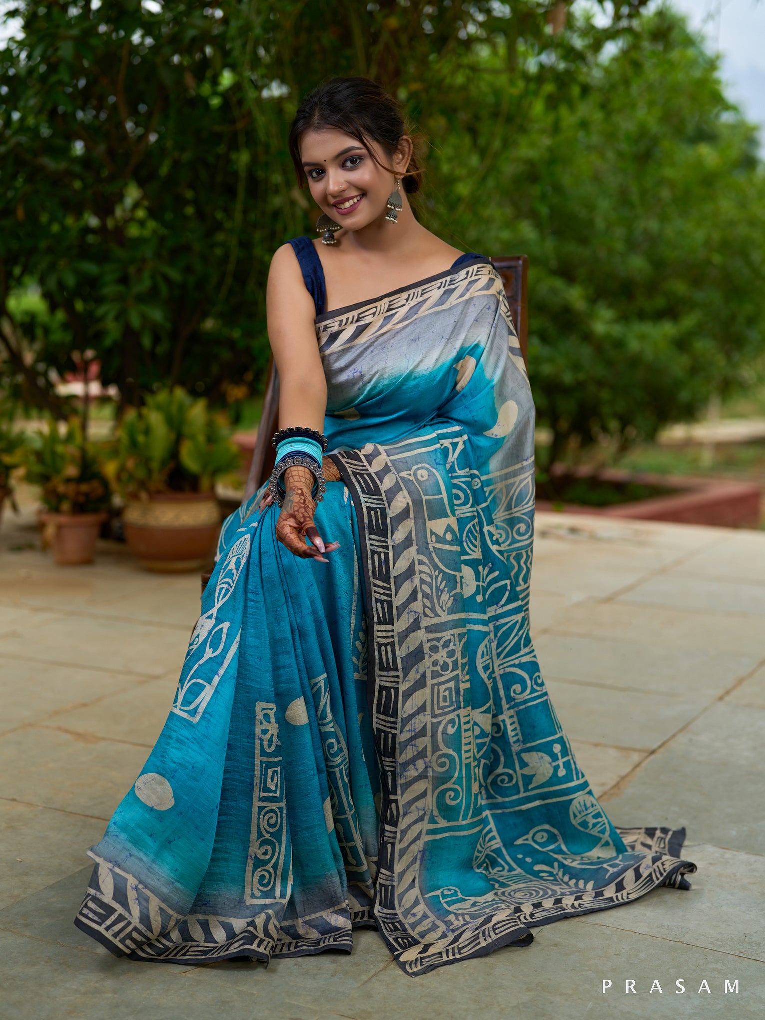 Teal Whispered Tradition Pure Silk Teal saree