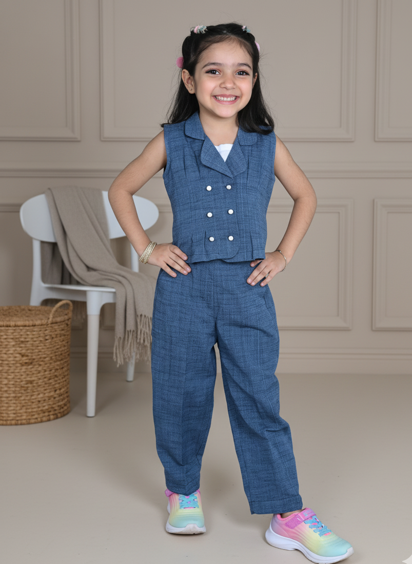 Denim Dreams Top & Trousers Set