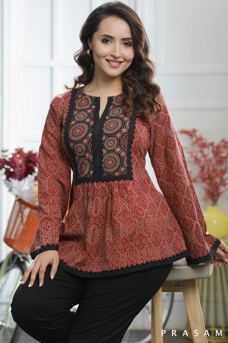 Top 167+ kurti patterns with lace trimmings